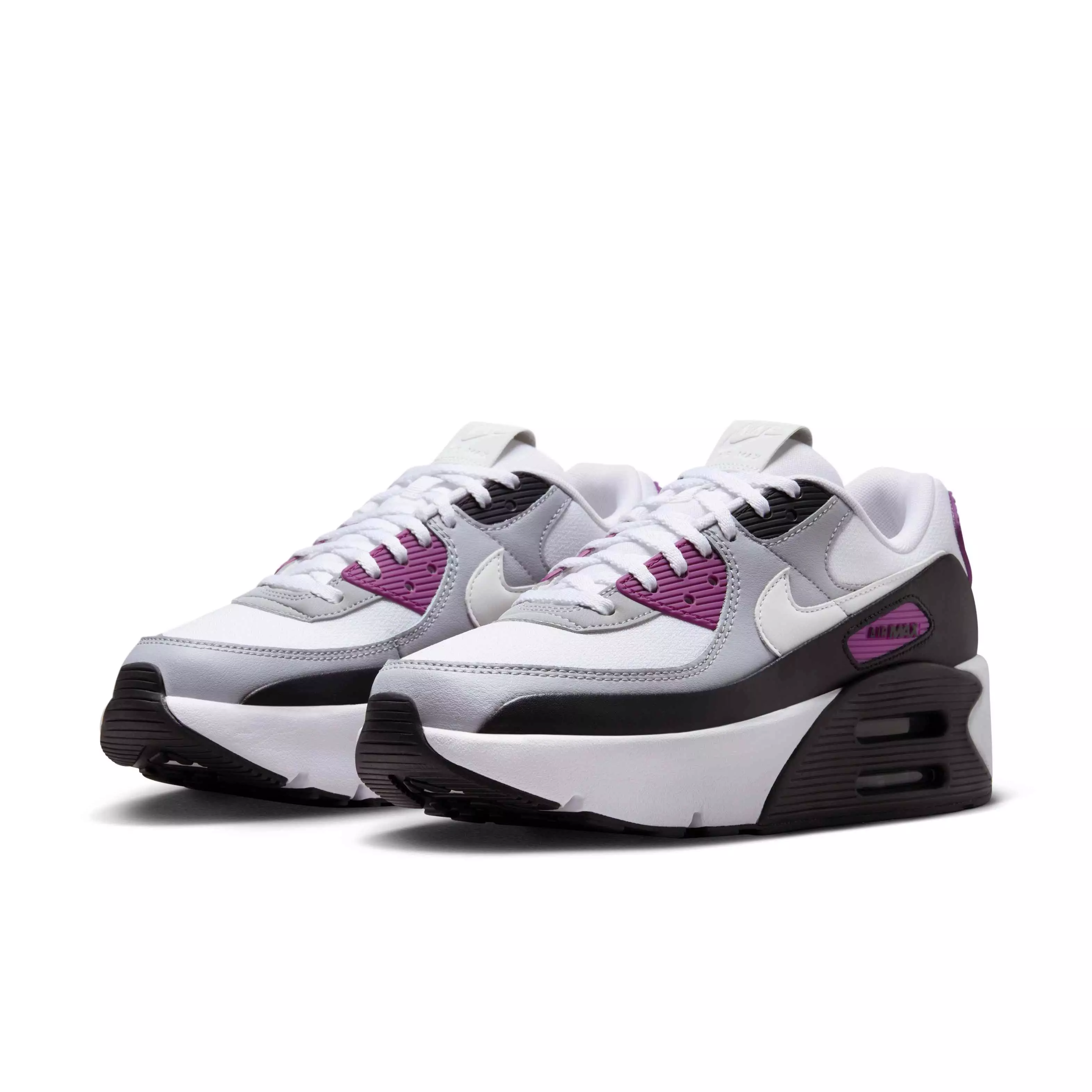 Nike Air Max 90 LV8 "White/Bold Berry/Wolf Grey/Photon Dust" Women's Shoe - WHITE/BERRY/GREY/DUST