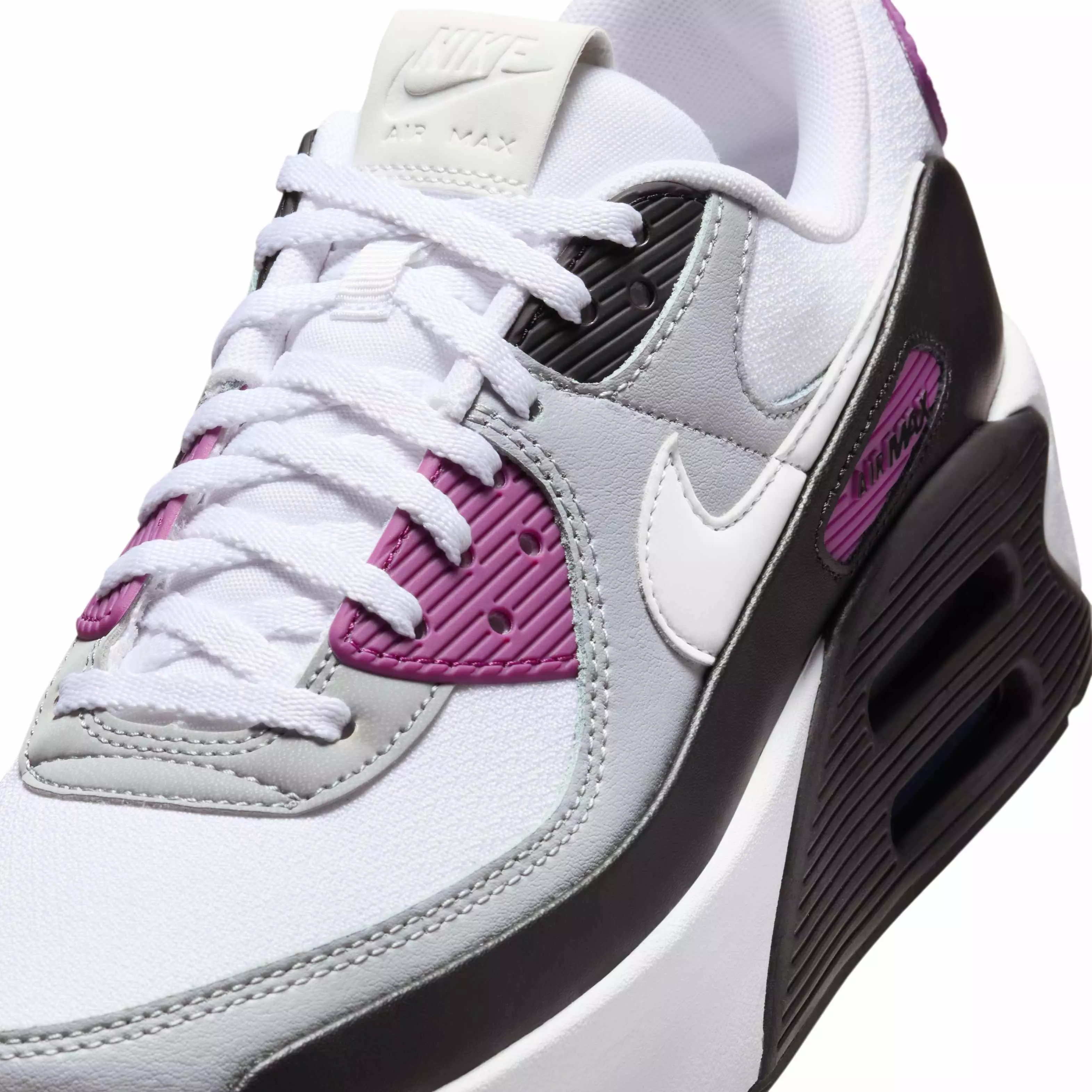 Nike Air Max 90 LV8 "White/Bold Berry/Wolf Grey/Photon Dust" Women's Shoe - WHITE/BERRY/GREY/DUST