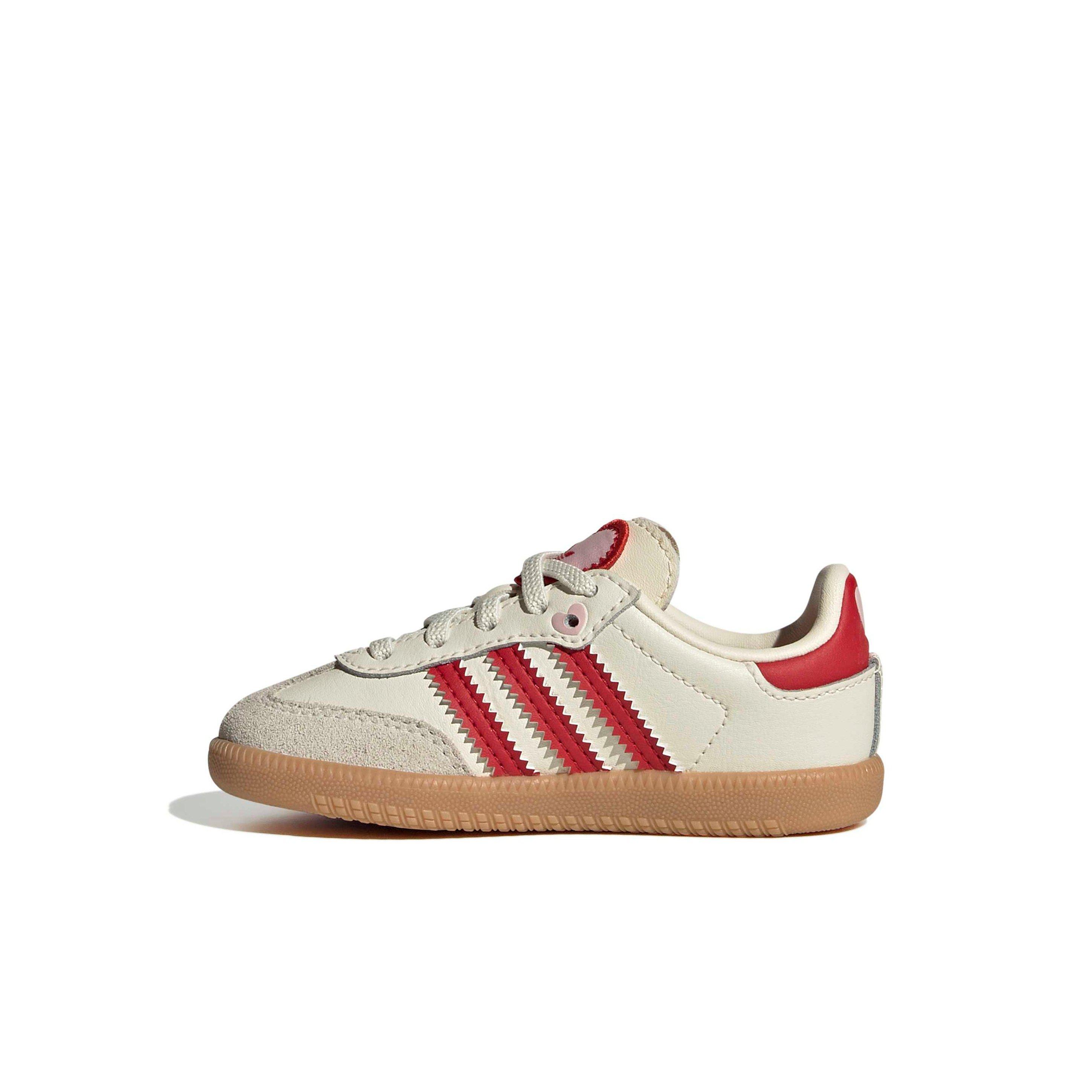 adidas Originals Samba OG CC E "Cream White/Better Scarlet/Gum 3" Infant Girls' Shoe - CREAM/SCARLET/GUM Thumbnail View 2