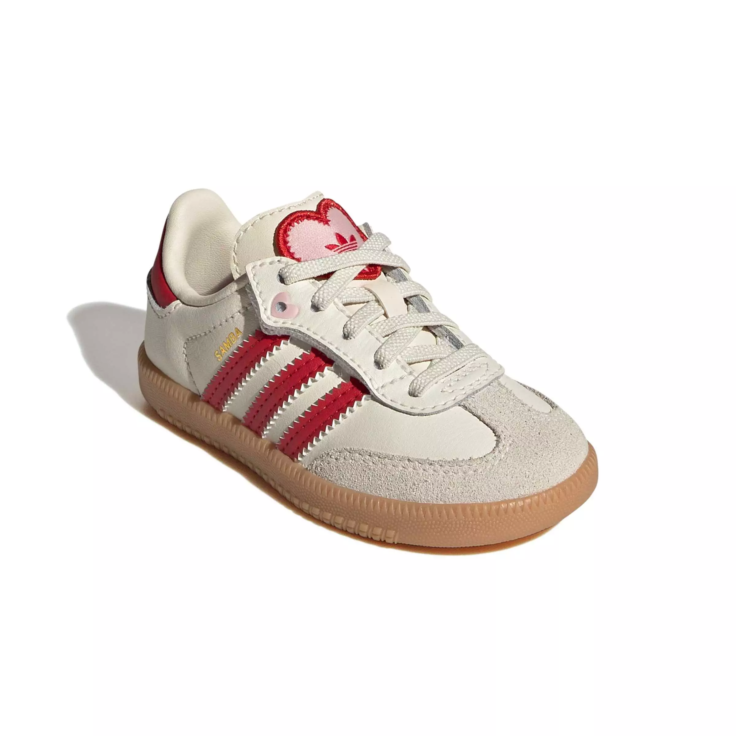 adidas Originals Samba OG CC E "Cream White/Better Scarlet/Gum 3" Infant Girls' Shoe - CREAM/SCARLET/GUM
