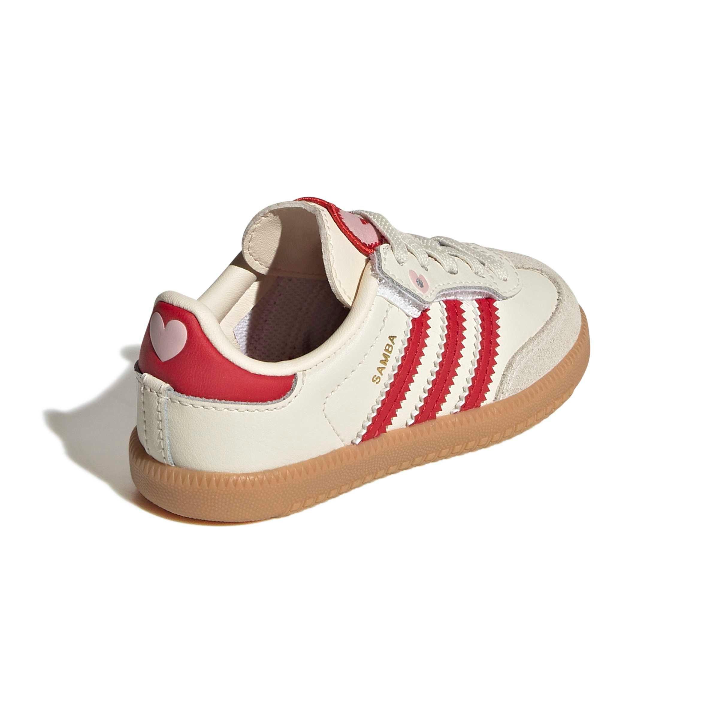 adidas Originals Samba OG CC E "Cream White/Better Scarlet/Gum 3" Infant Girls' Shoe - CREAM/SCARLET/GUM Thumbnail View 4