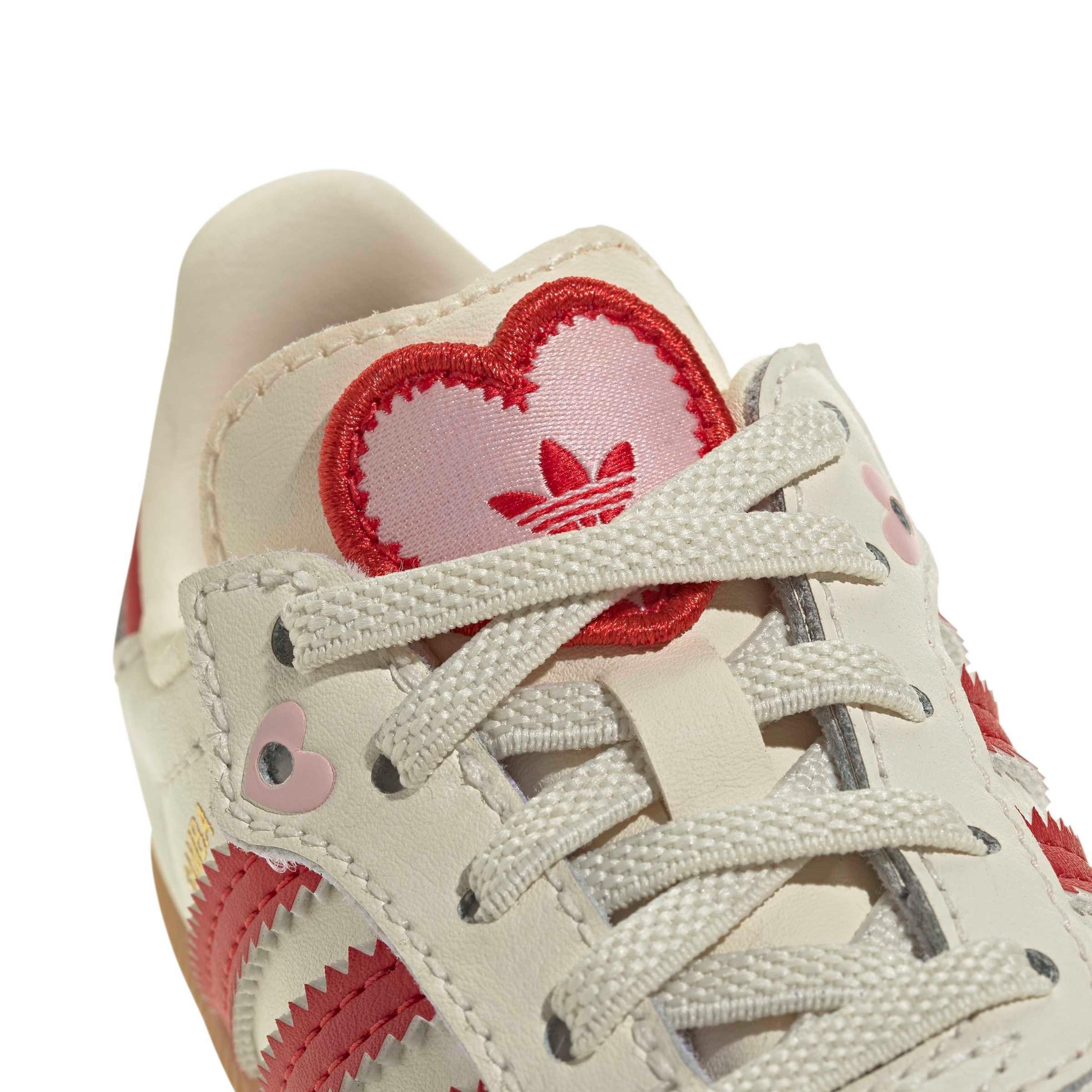 adidas Originals Samba OG CC E "Cream White/Better Scarlet/Gum 3" Infant Girls' Shoe - CREAM/SCARLET/GUM Thumbnail View 7