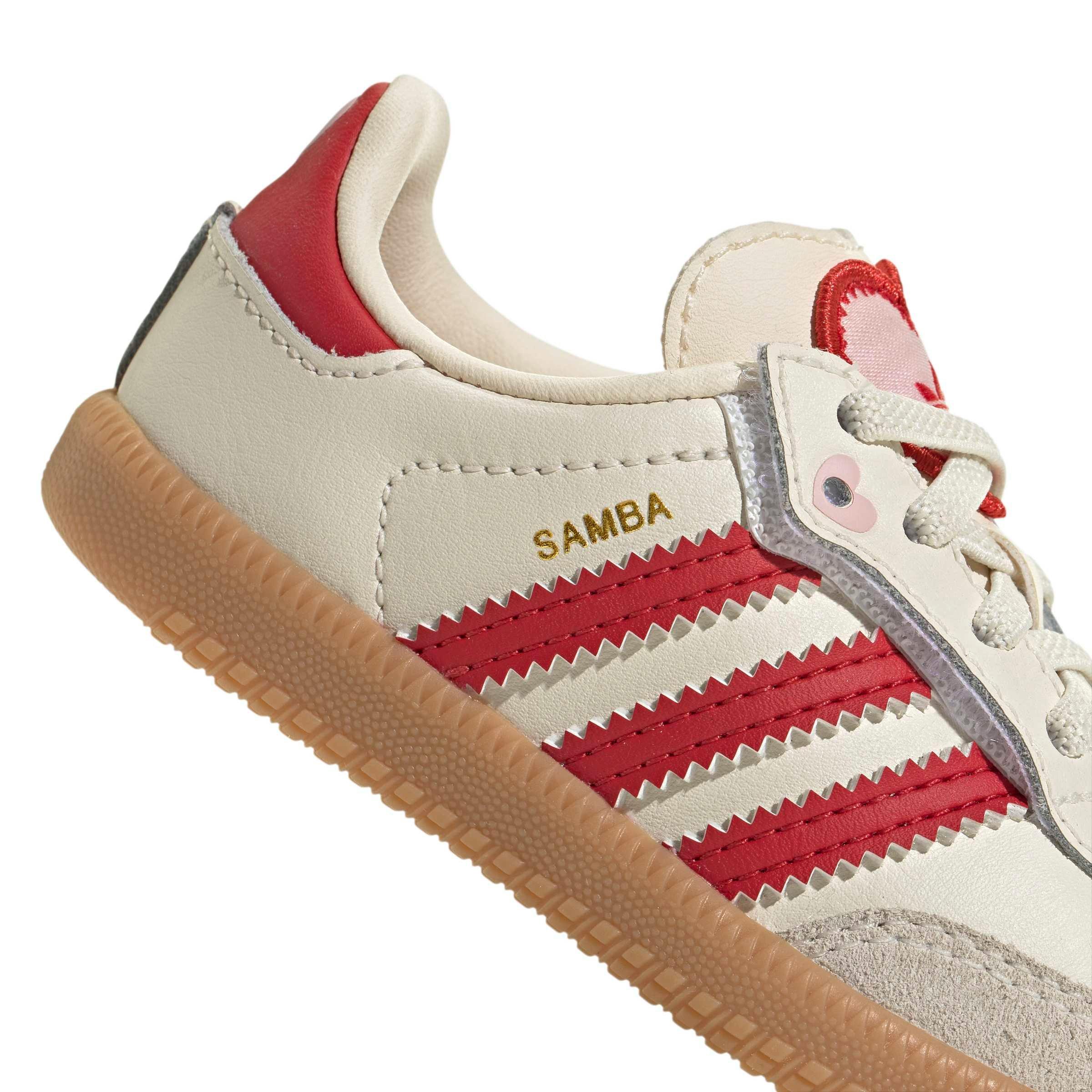 adidas Originals Samba OG CC E "Cream White/Better Scarlet/Gum 3" Infant Girls' Shoe - CREAM/SCARLET/GUM Thumbnail View 8