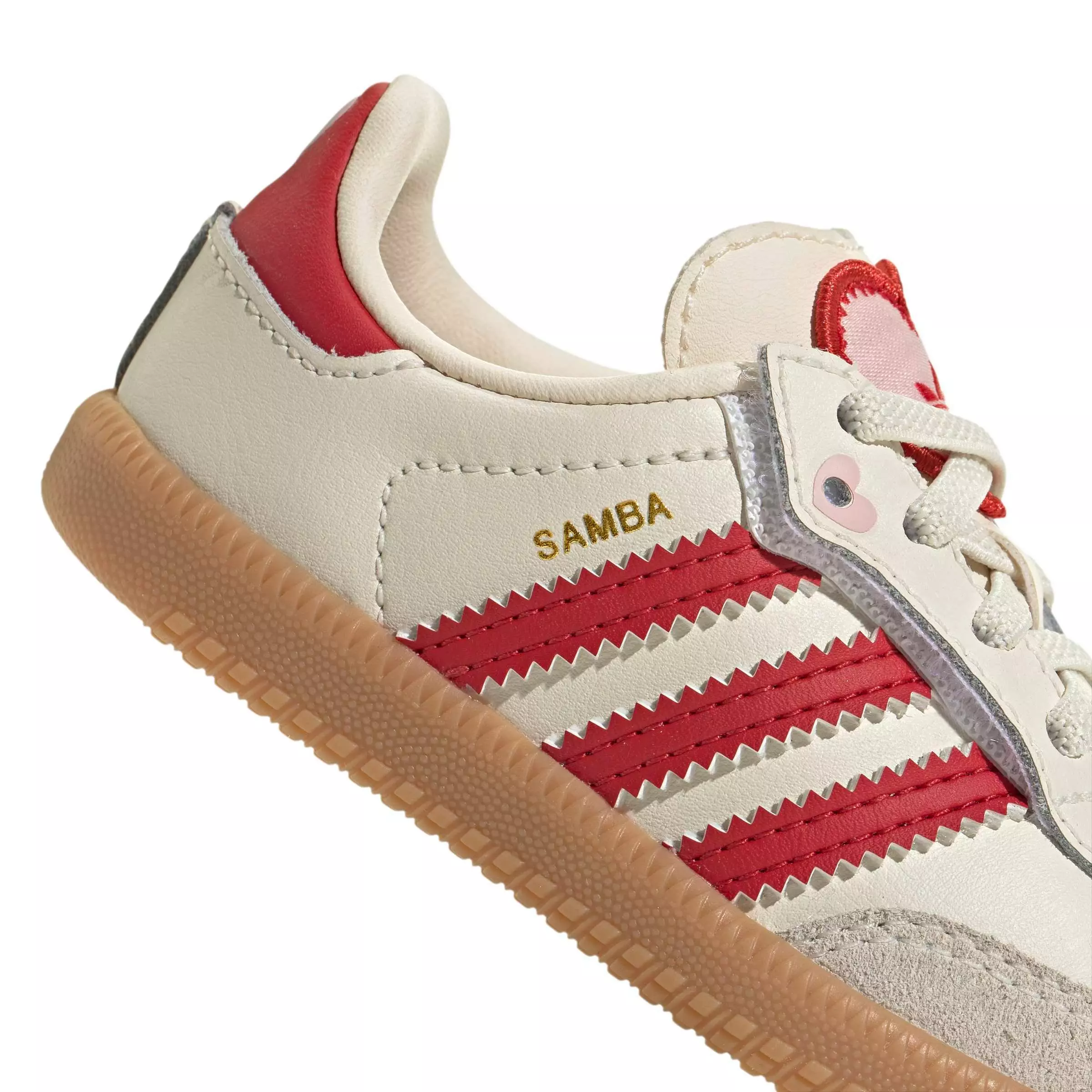 adidas Originals Samba OG CC E "Cream White/Better Scarlet/Gum 3" Infant Girls' Shoe - CREAM/SCARLET/GUM