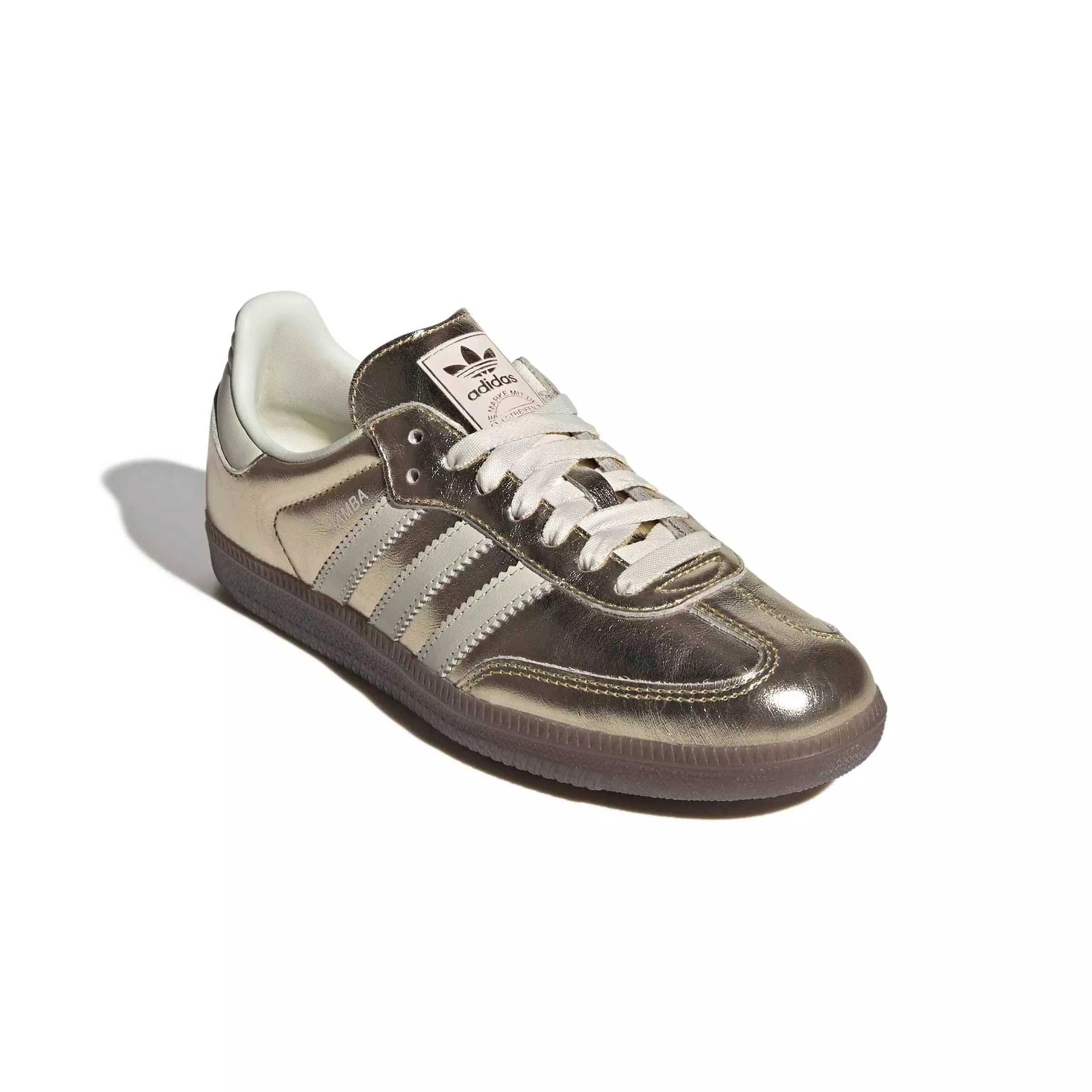adidas Originals Samba OG "Gold Metallic/Off White/Gum 5" Women's Shoe - GOLD/OFF WHITE/GUM
