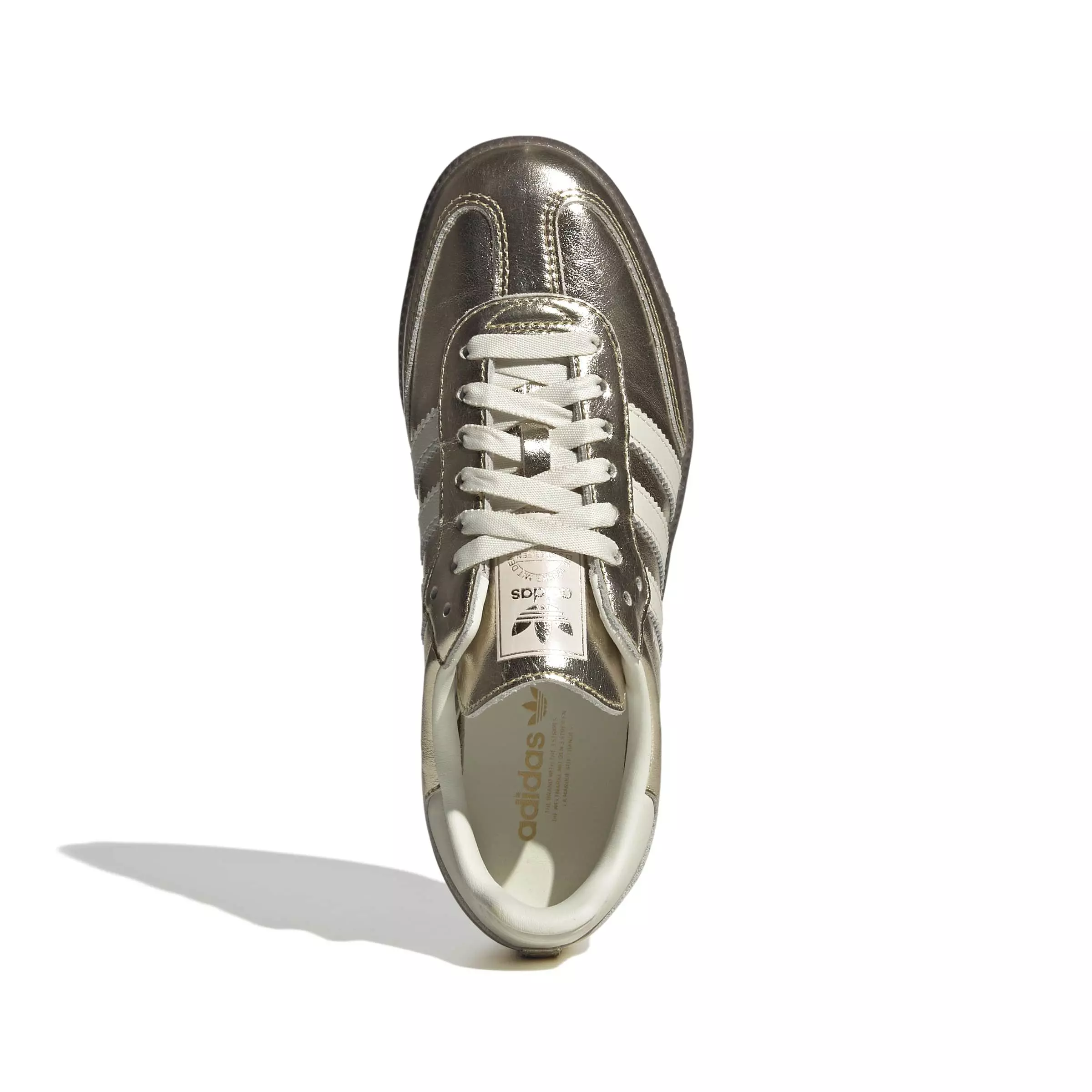 adidas Originals Samba OG "Gold Metallic/Off White/Gum 5" Women's Shoe - GOLD/OFF WHITE/GUM