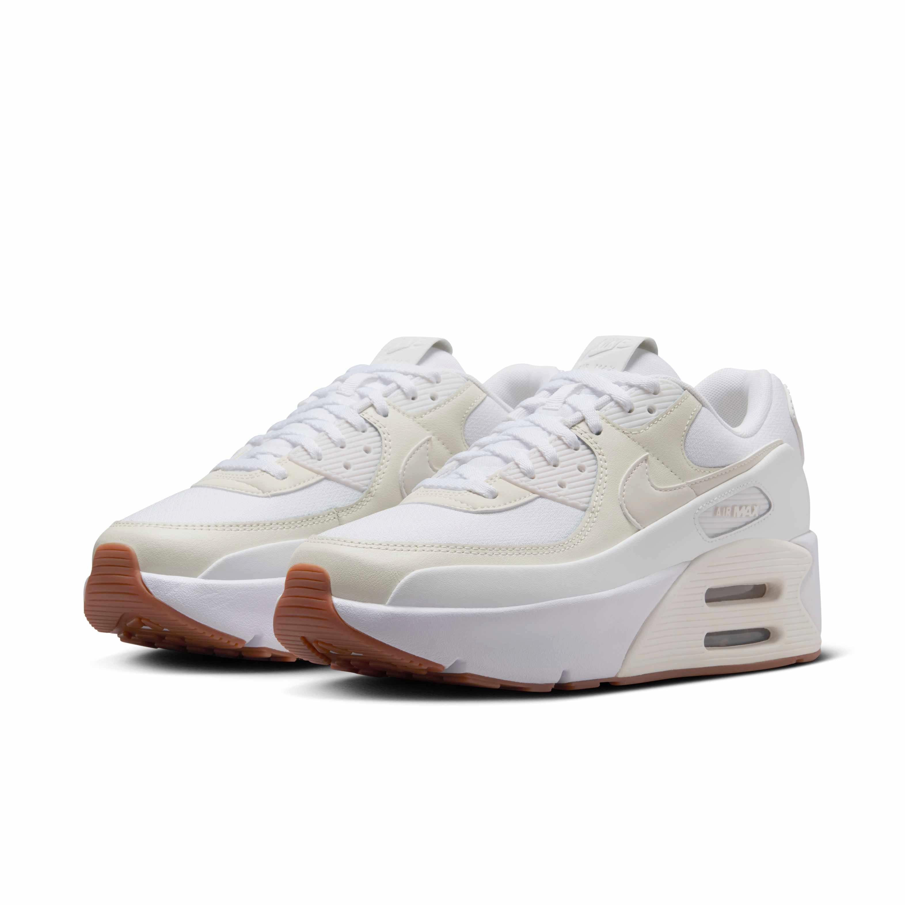 Nike Air Max 90 LV8 "White/Soft Pearl/Platinum Tint/Sail" Women's Shoe - WHITE/PEARL/PLATINUM/SAIL Thumbnail View 3