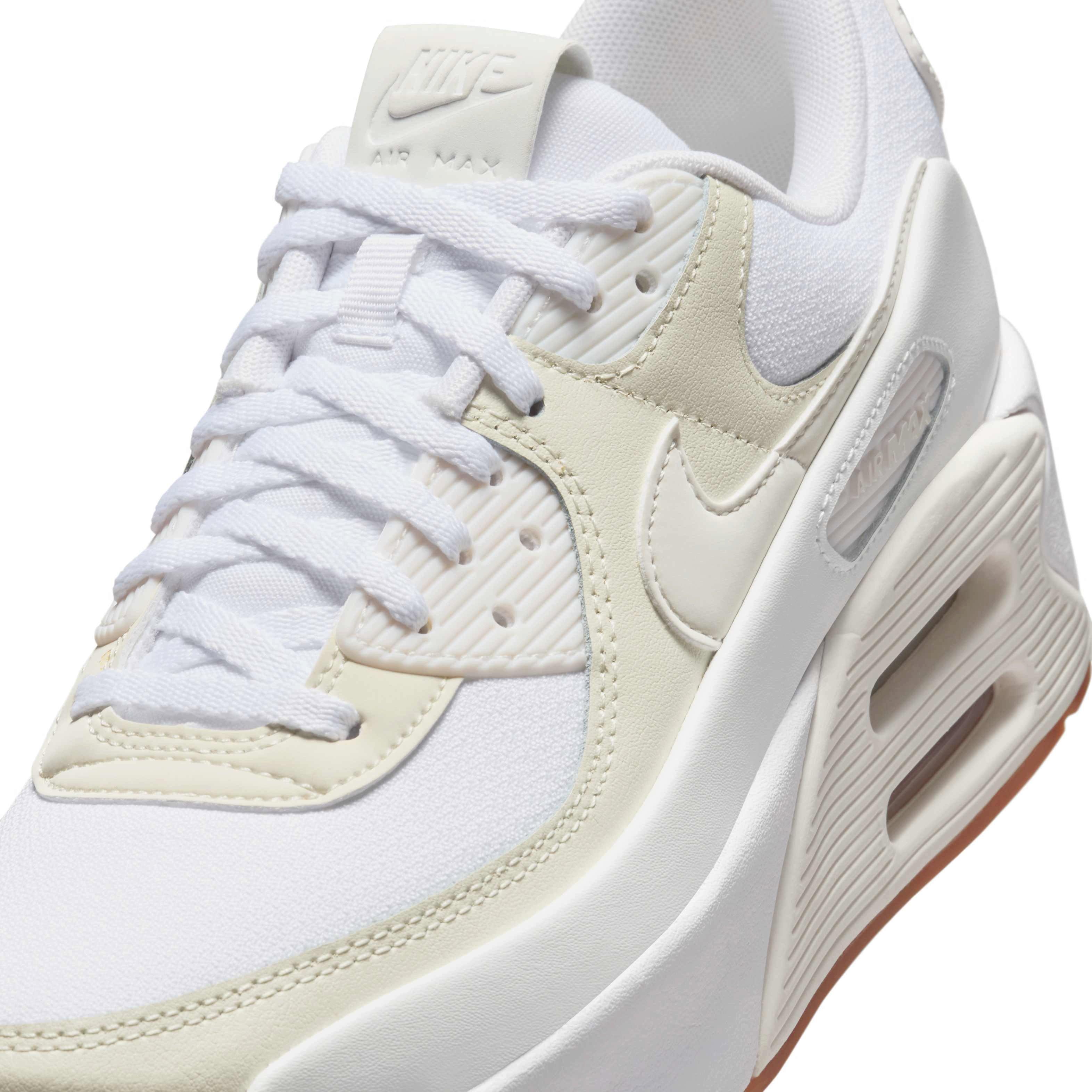 ★NIKE★ Air Max 90 LV8 W White Soft Pearl Platinum Tint Sal Nike Air Max 90 LV8 Women's Shoes. Nike ID