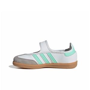 adidas Originals Samba Jane "Ftwr White/Easy Green/Gum 3" Preschool Girls' Shoe