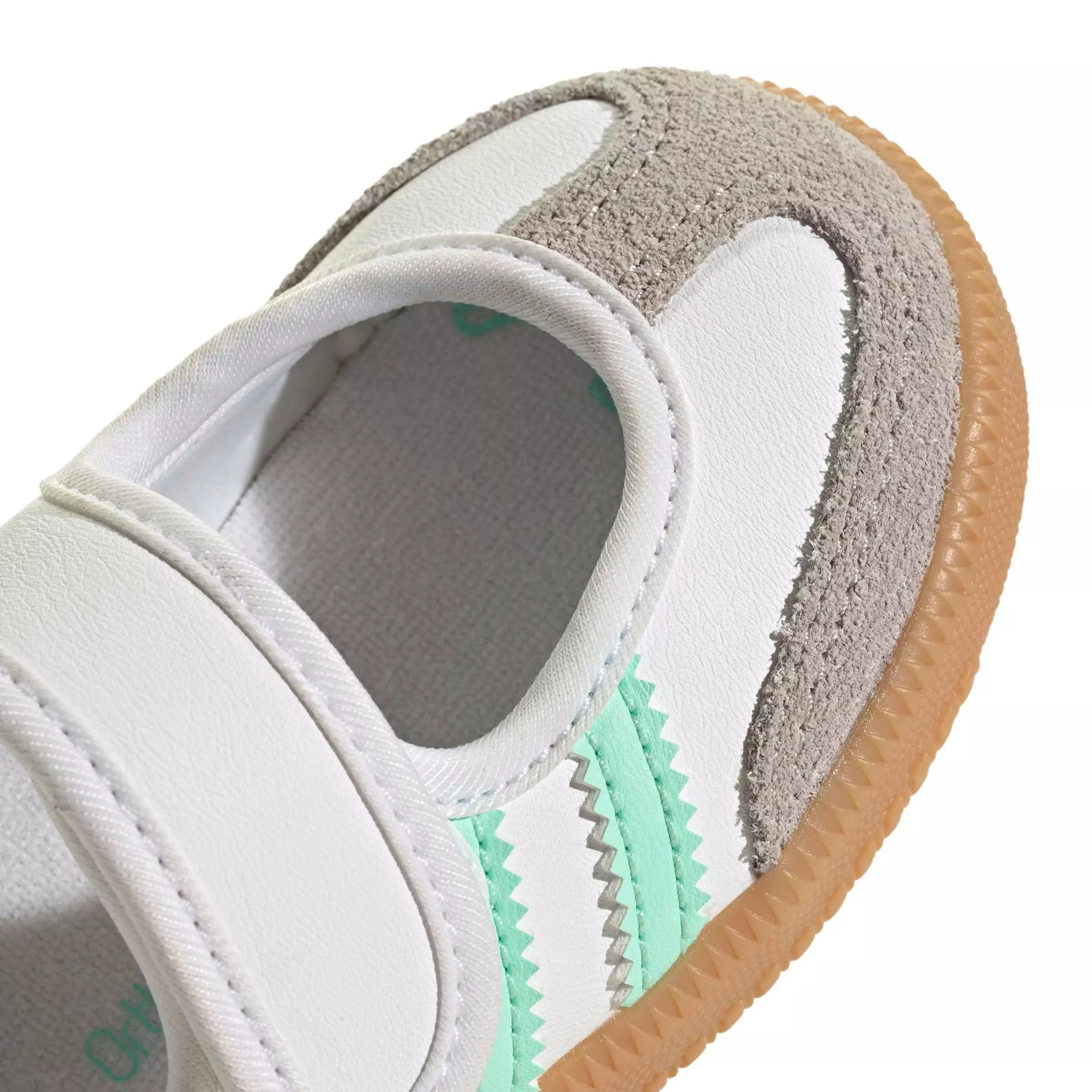 adidas Originals Samba Jane "Ftwr White/Easy Green/Gum 3" Infant Girls' Shoe - WHITE/GREEN/GUM