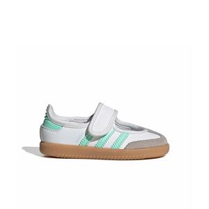 adidas Originals Samba Jane "Ftwr White/Easy Green/Gum 3" Infant Girls' Shoe