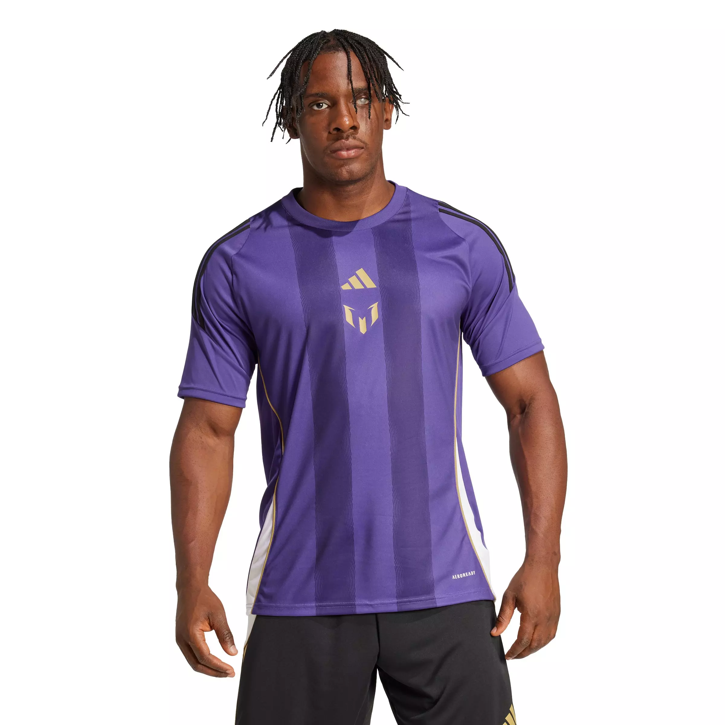 adidas Men's Messi Training Jersey - Purple - PURPLE