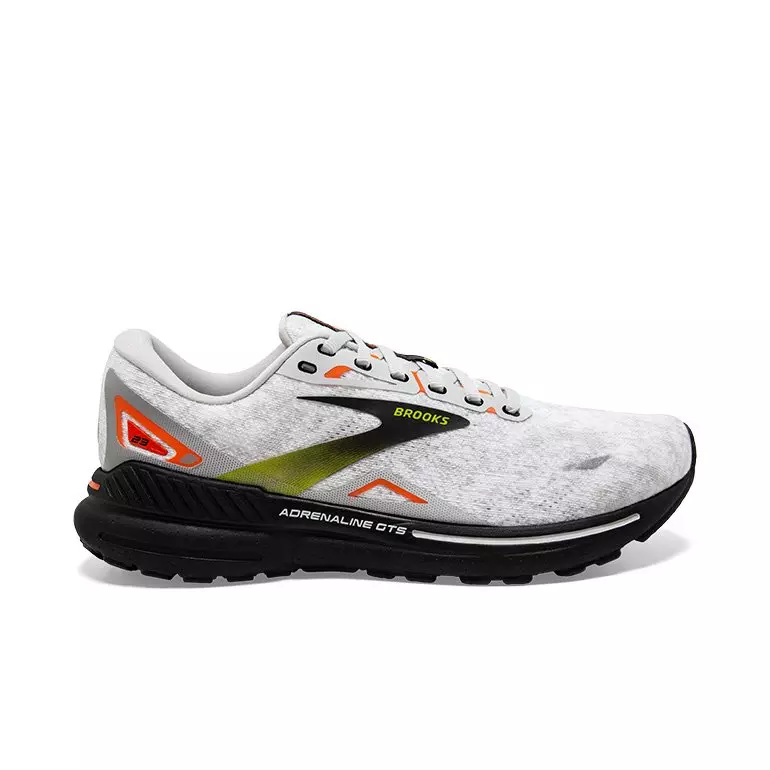 Brooks Adrenaline GTS 23 "Oyster/Black/Red Orange" Men's Running Shoe - OYSTER/BLACK/RED ORANGE