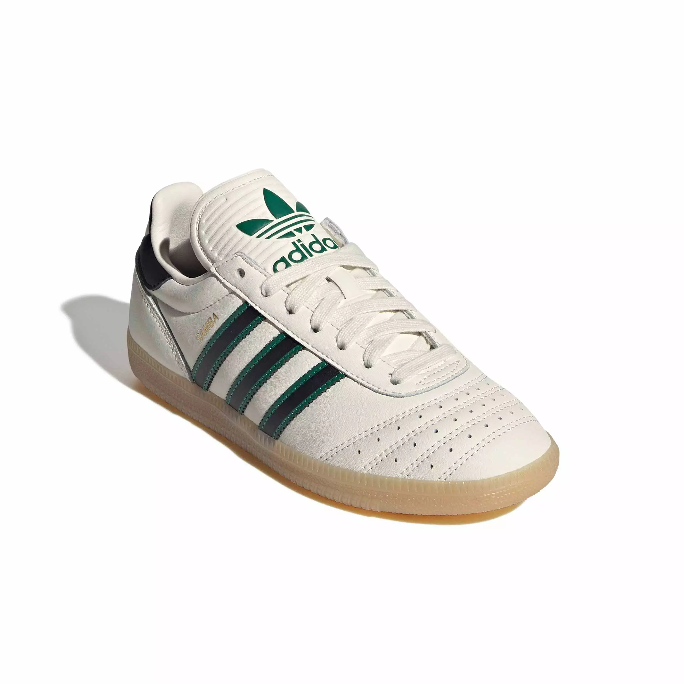 adidas Originals Samba JP "Off White/Core Black/Gum 3" Grade School Girls' Shoe - OFF WHITE/BLACK/GUM