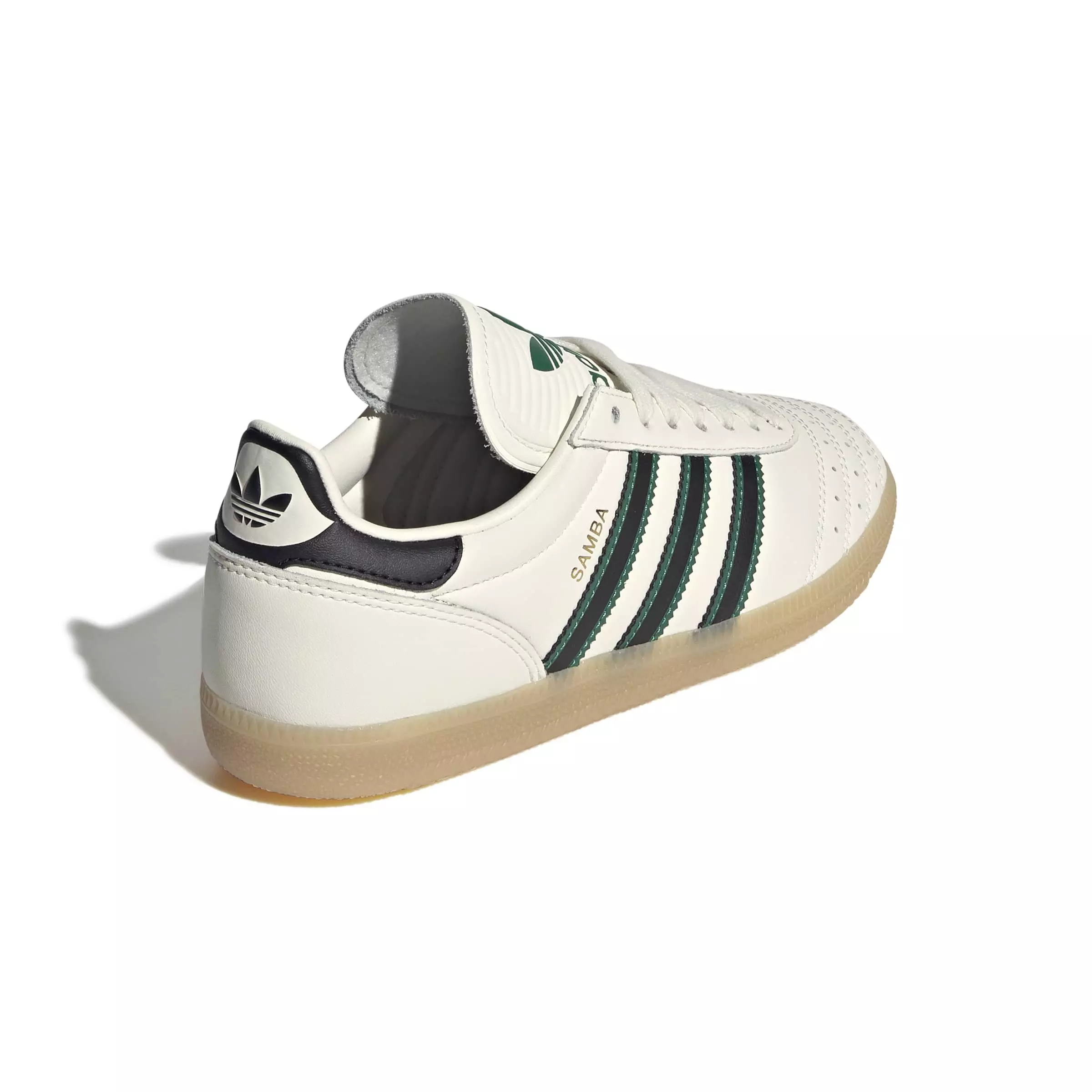 adidas Originals Samba JP "Off White/Core Black/Gum 3" Grade School Girls' Shoe - OFF WHITE/BLACK/GUM
