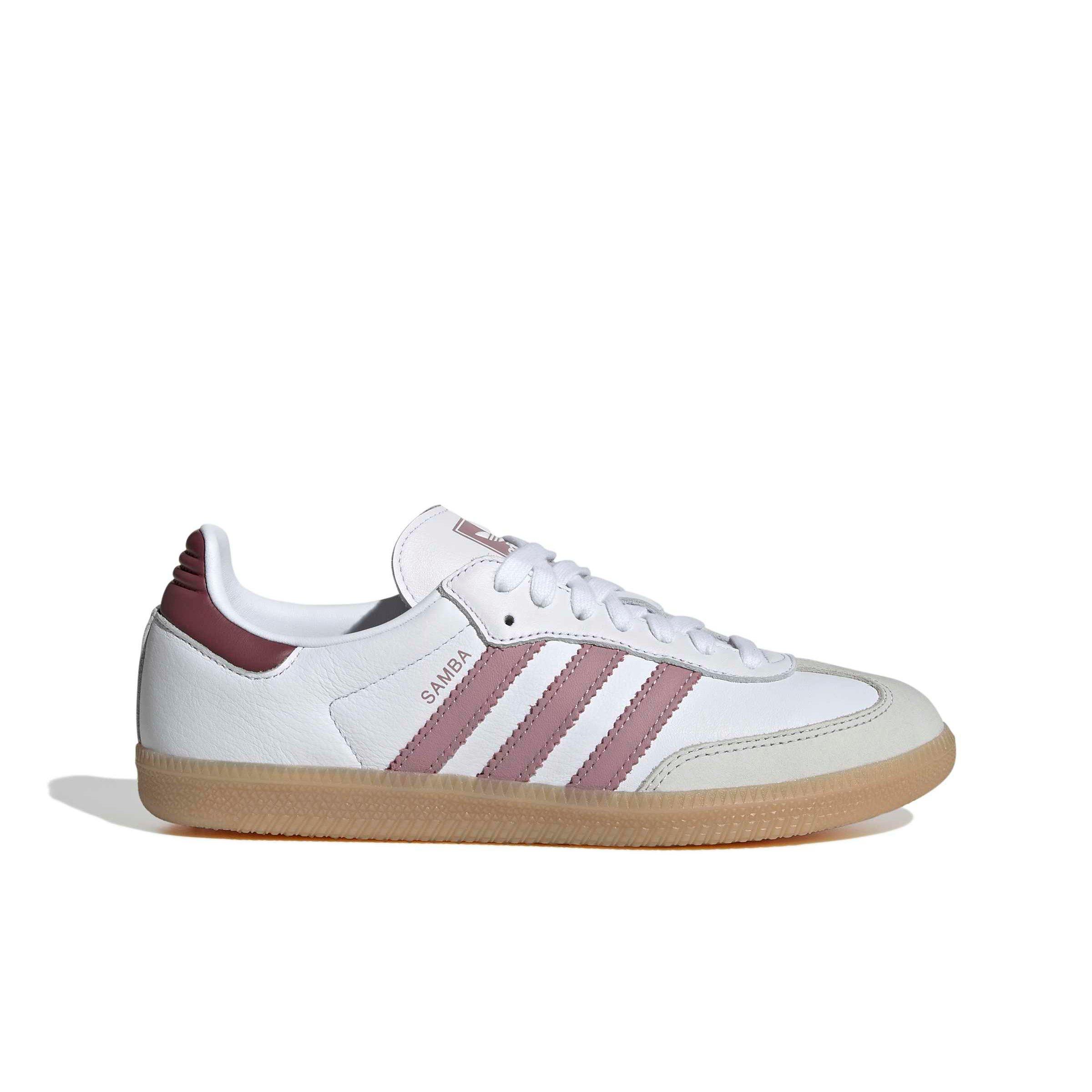 adidas Originals Samba OG "Ftwr White/Magic Mauve/Quiet Crimson" Women's Shoe - WHITE/MAUVE/CRIMSON