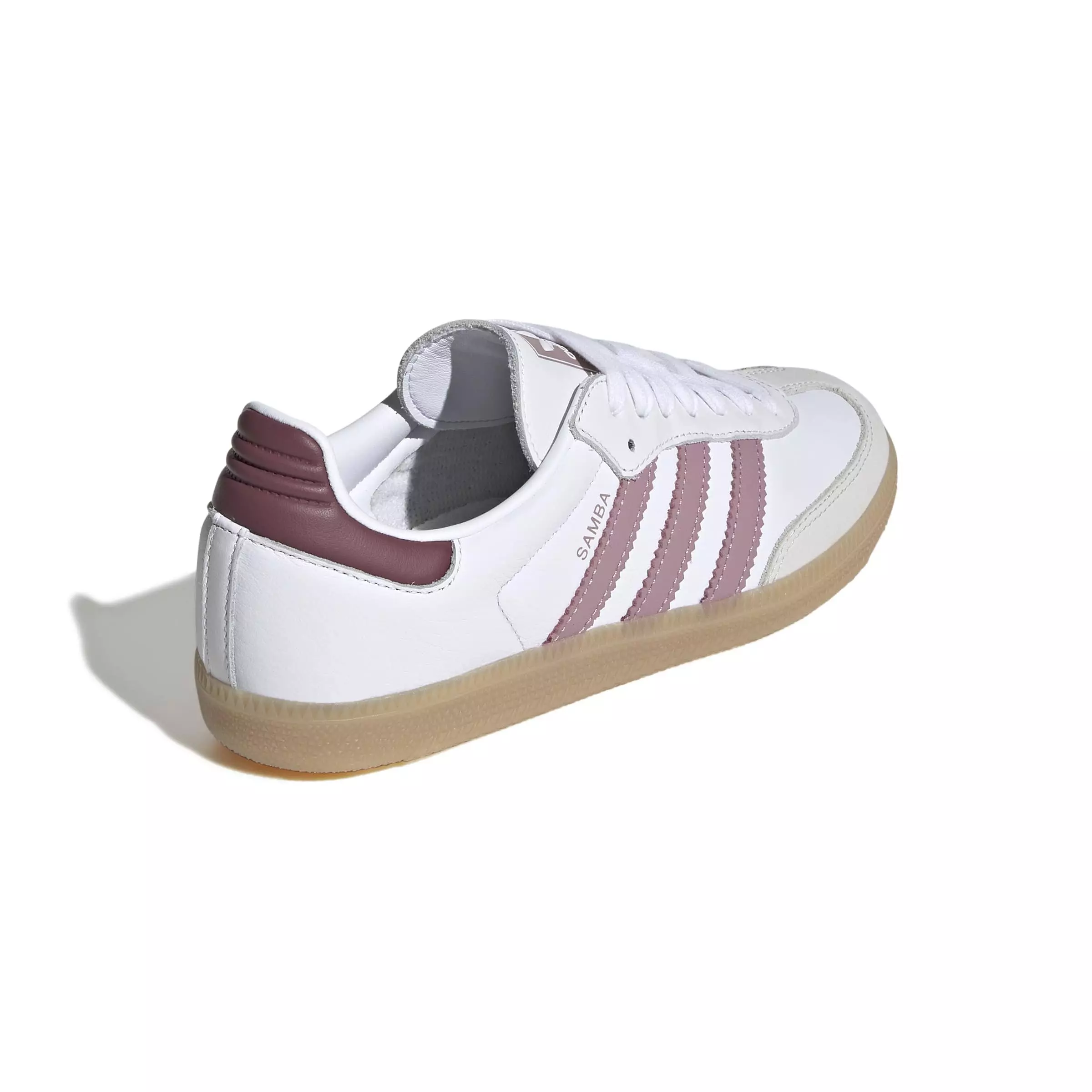 adidas Originals Samba OG "Ftwr White/Magic Mauve/Quiet Crimson" Women's Shoe - WHITE/MAUVE/CRIMSON