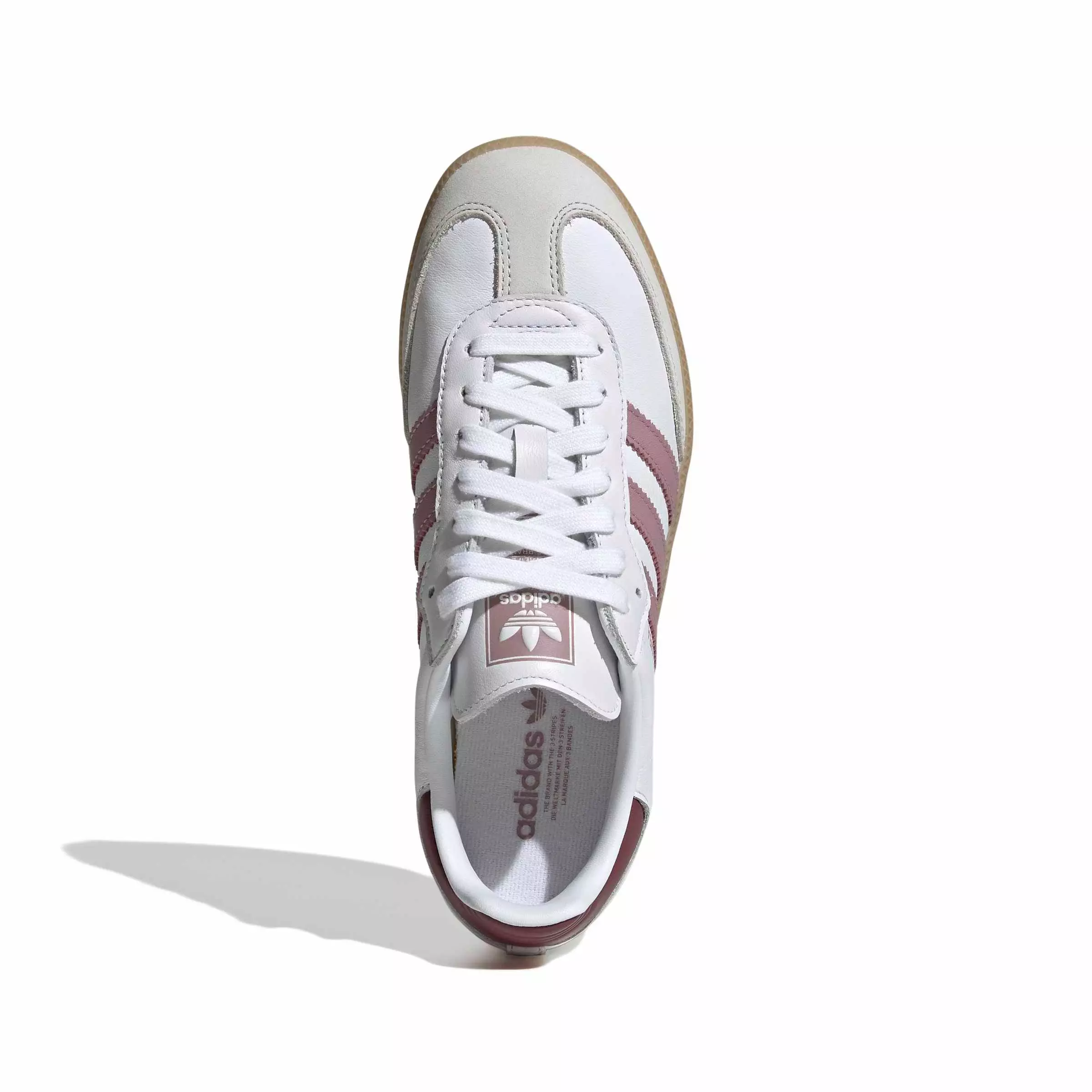 adidas Originals Samba OG "Ftwr White/Magic Mauve/Quiet Crimson" Women's Shoe - WHITE/MAUVE/CRIMSON