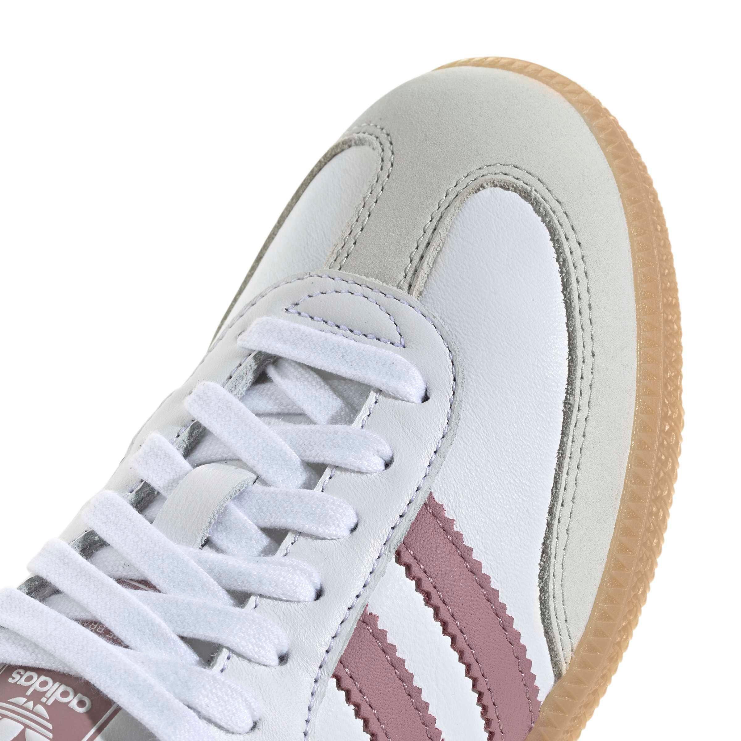 adidas Originals Samba OG "Ftwr White/Magic Mauve/Quiet Crimson" Women's Shoe - WHITE/MAUVE/CRIMSON