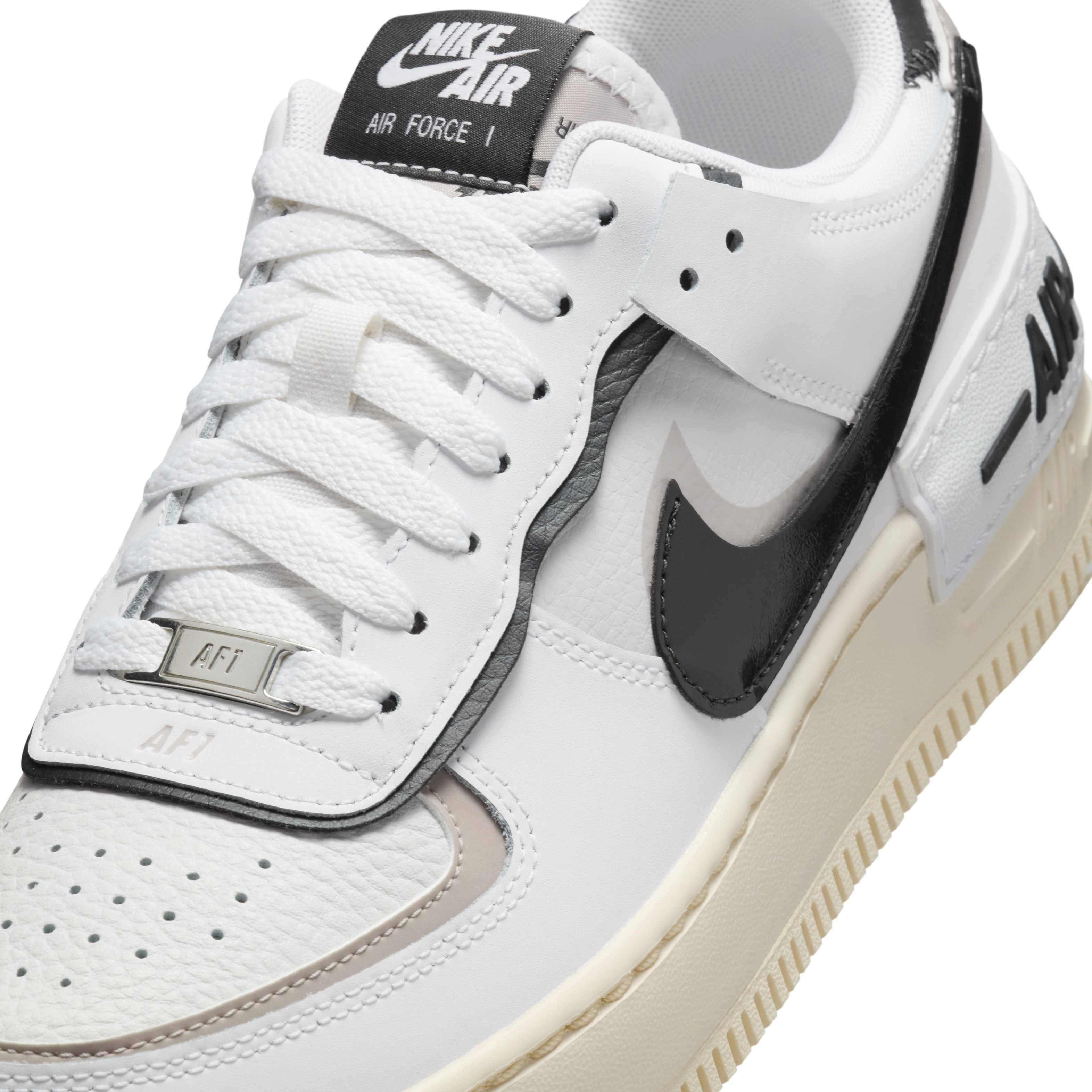 Nike Air Force 1 Shadow "White/College Grey/Platinum Tint/Off Noir" Women's Shoe - WHITE/GREY/PLATINUM/OFF NOIR Thumbnail View 7