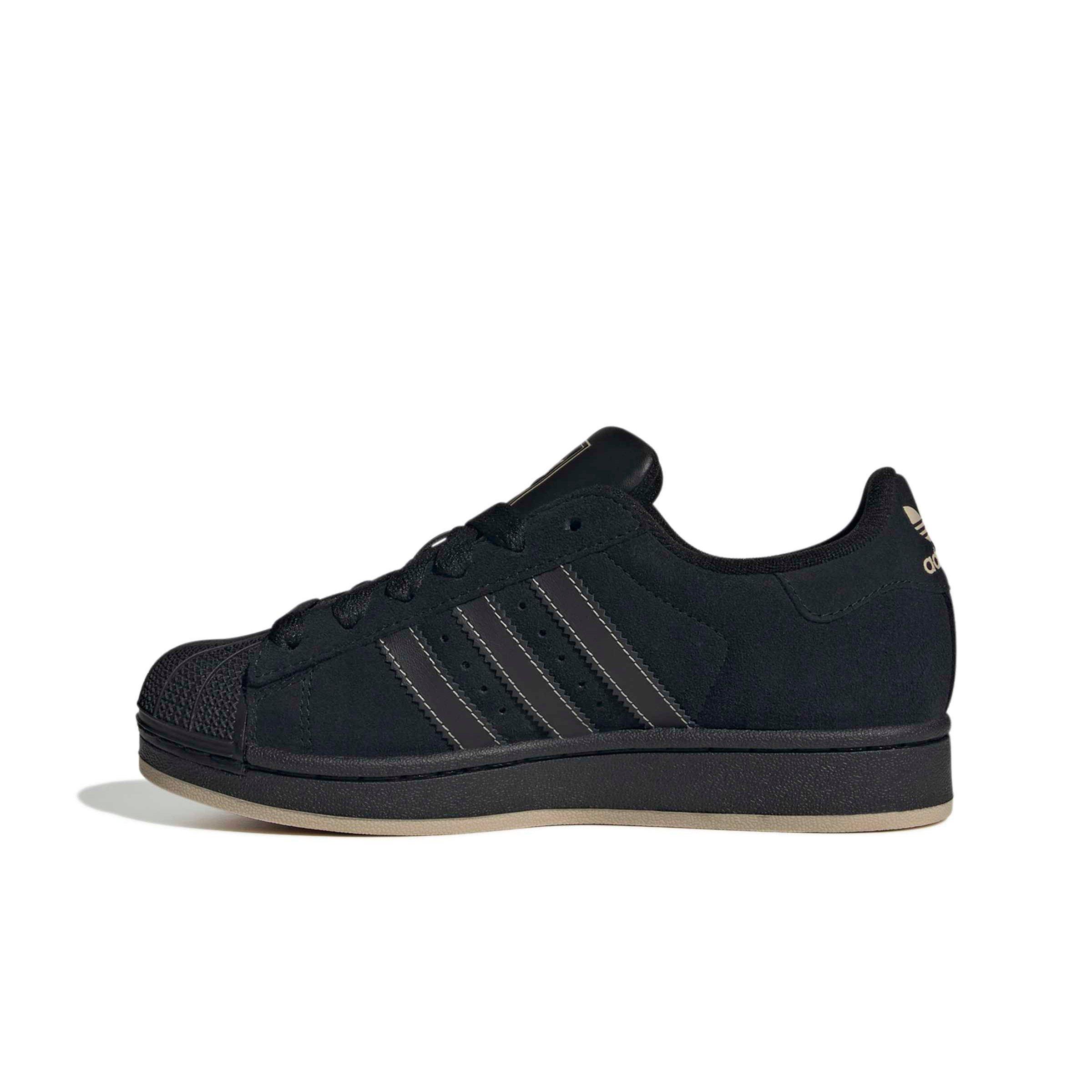 adidas Originals Superstar II "Core Black/Core Black/Stone Khaki" Grade School Boys' Shoe - BLACK/BLACK/STONE Thumbnail View 2