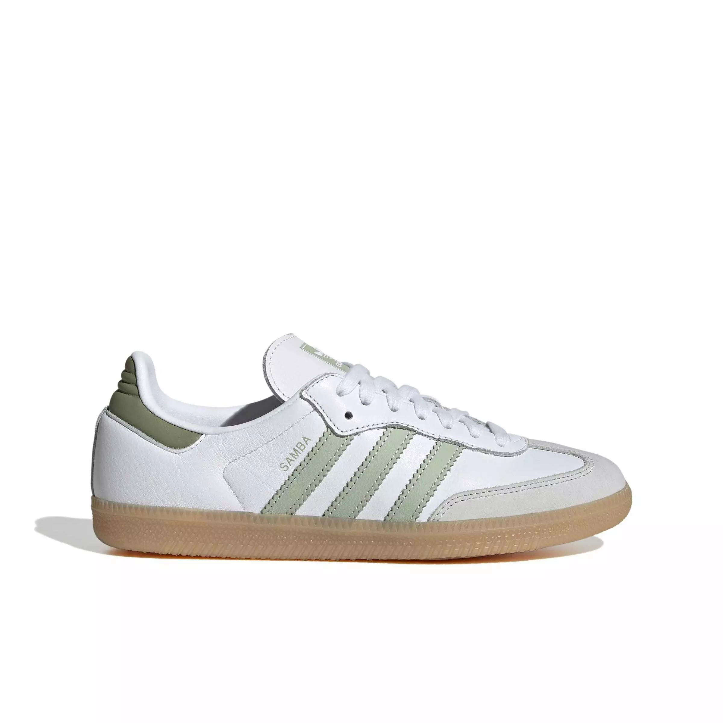 adidas Originals Samba OG "Ftwr White/Halo Green/Tent Green" Women's Shoe - WHITE/GREEN/GREEN