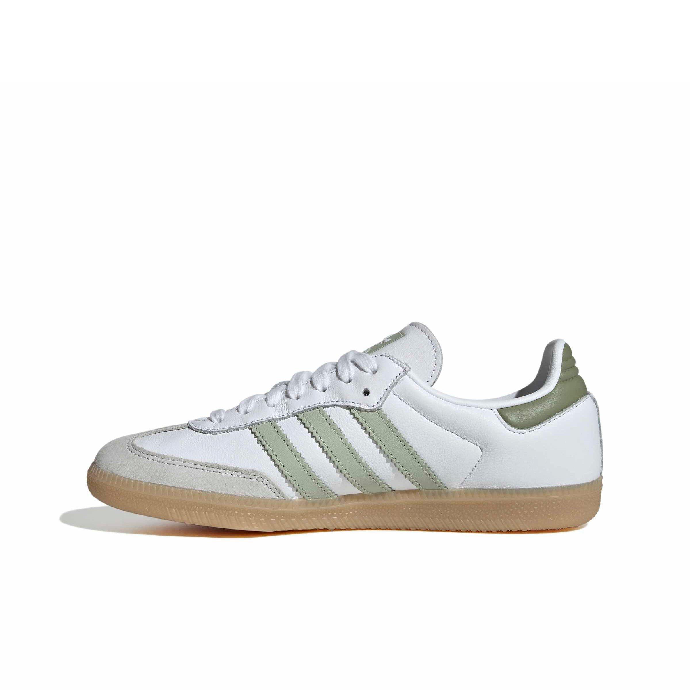 adidas Originals Samba OG "Ftwr White/Halo Green/Tent Green" Women's Shoe - WHITE/GREEN/GREEN