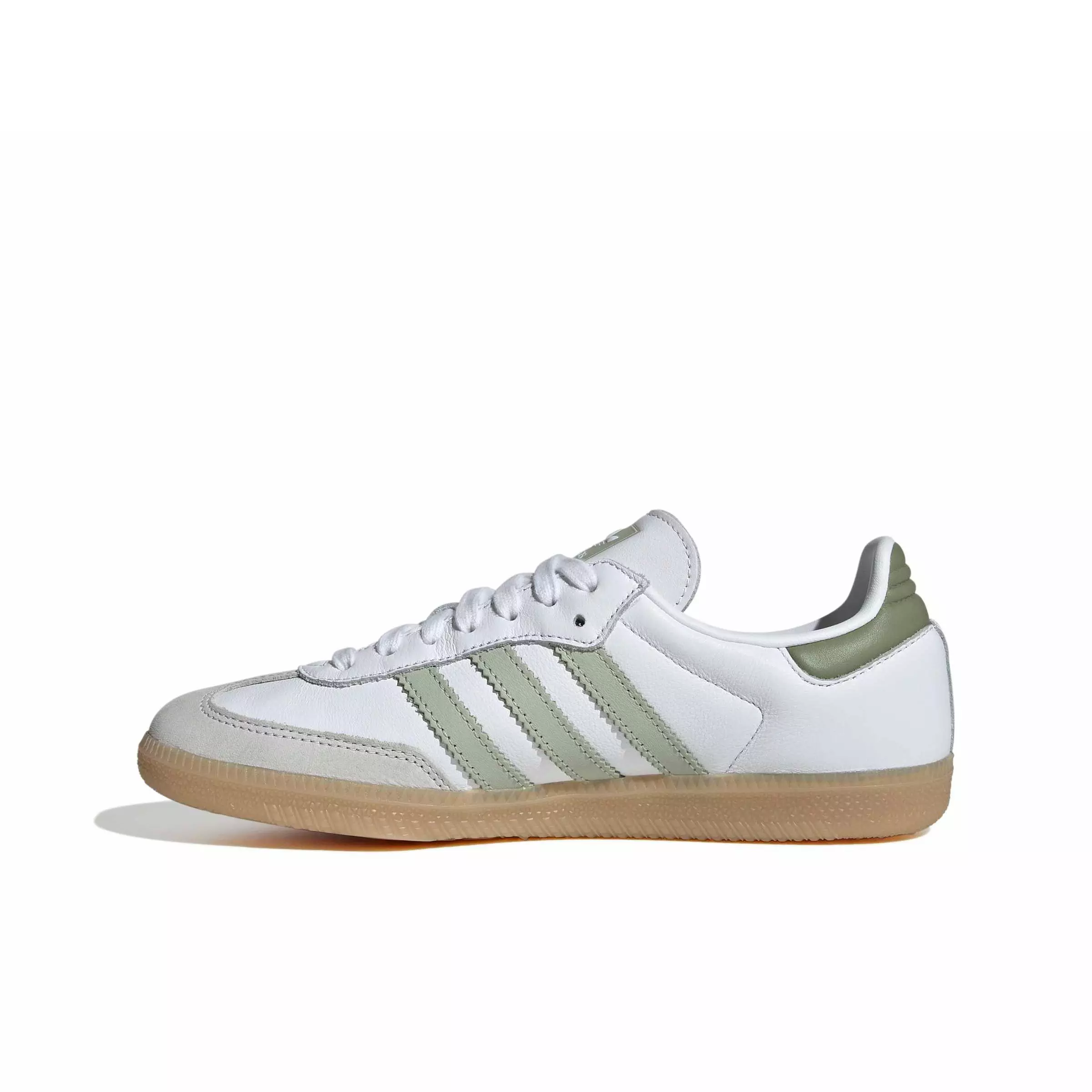 adidas Originals Samba OG "Ftwr White/Halo Green/Tent Green" Women's Shoe - WHITE/GREEN/GREEN