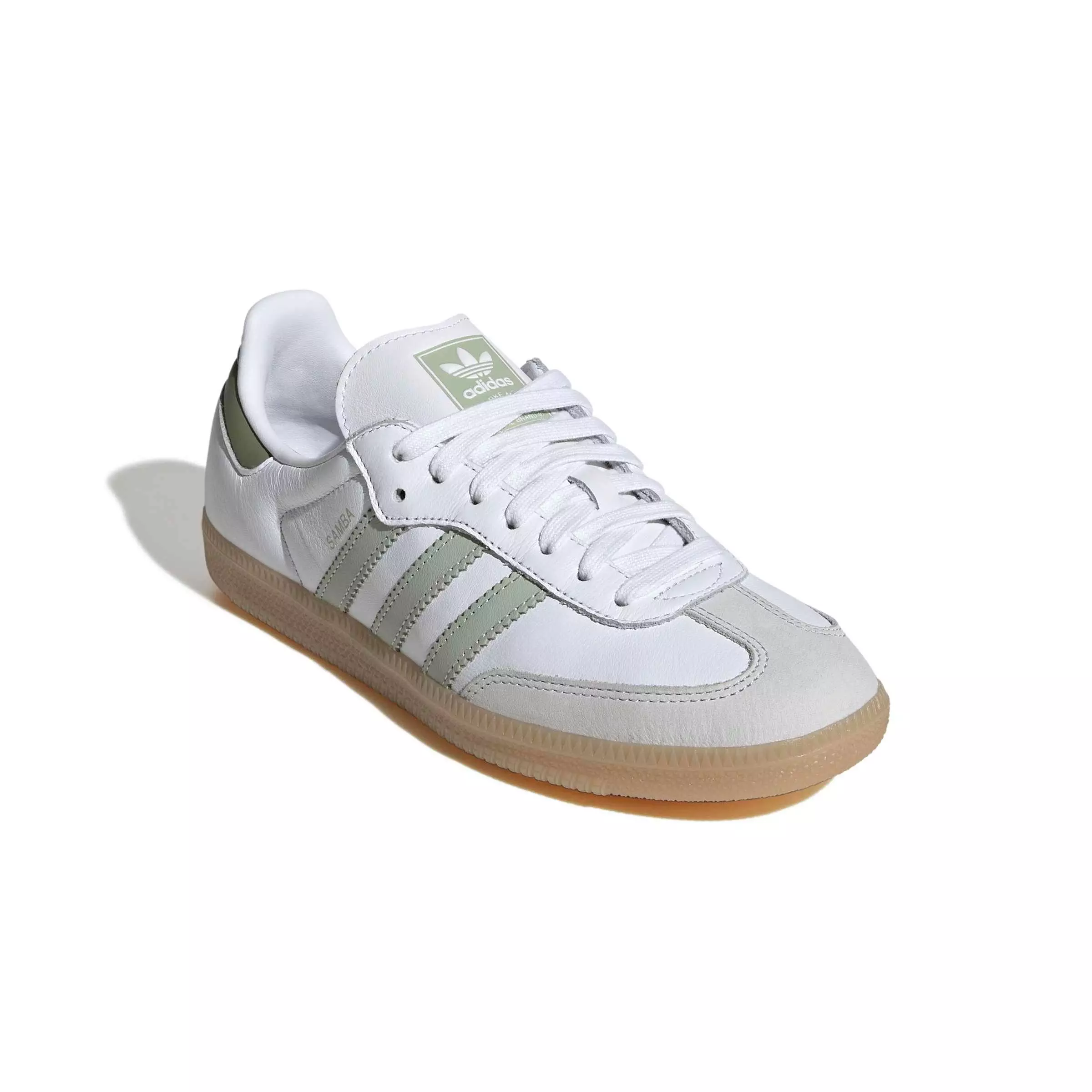 adidas Originals Samba OG "Ftwr White/Halo Green/Tent Green" Women's Shoe - WHITE/GREEN/GREEN