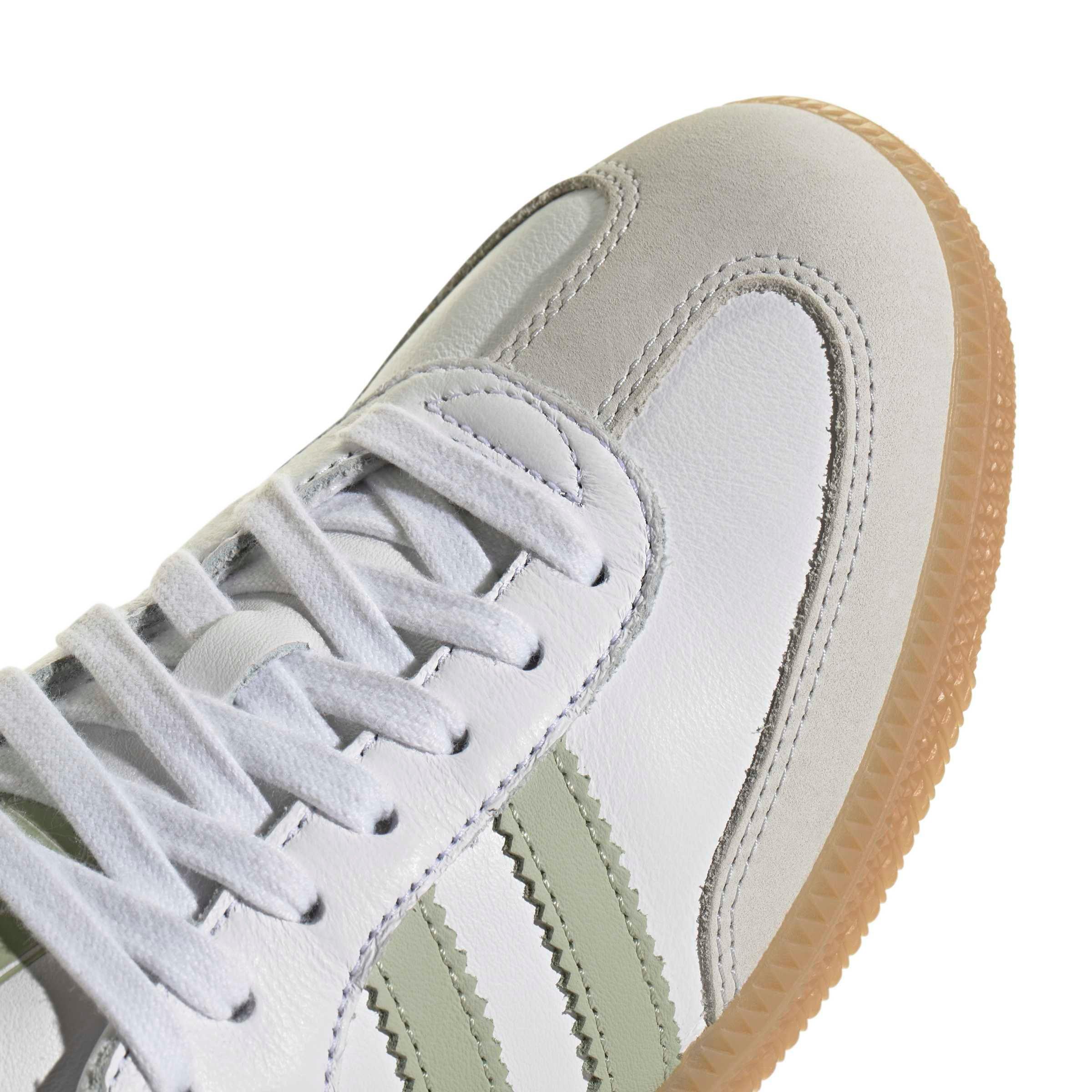 adidas Originals Samba OG "Ftwr White/Halo Green/Tent Green" Women's Shoe - WHITE/GREEN/GREEN