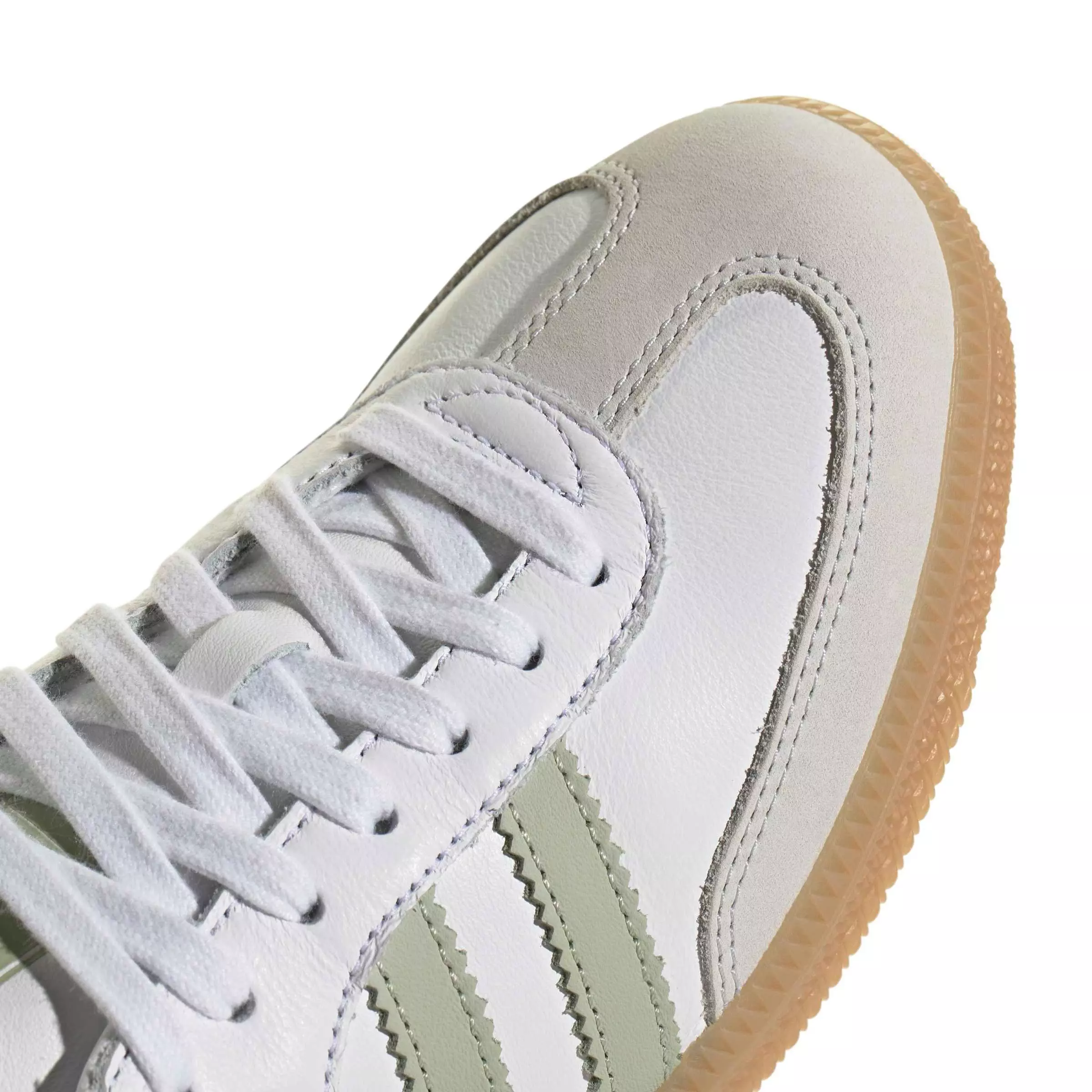 adidas Originals Samba OG "Ftwr White/Halo Green/Tent Green" Women's Shoe - WHITE/GREEN/GREEN