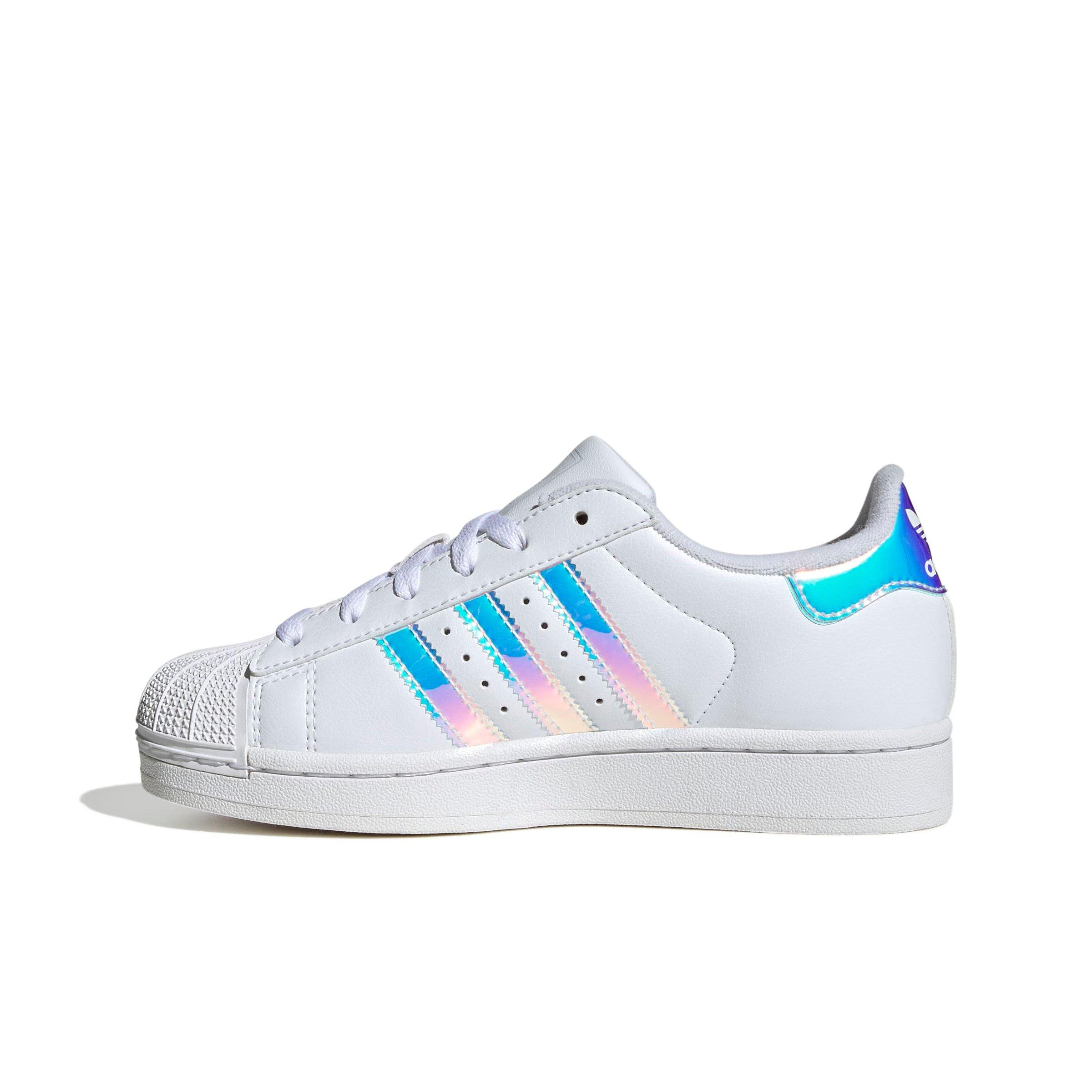 adidas Originals Superstar II Grade School Girls' "Ftwr White/Halo Blue" Shoe