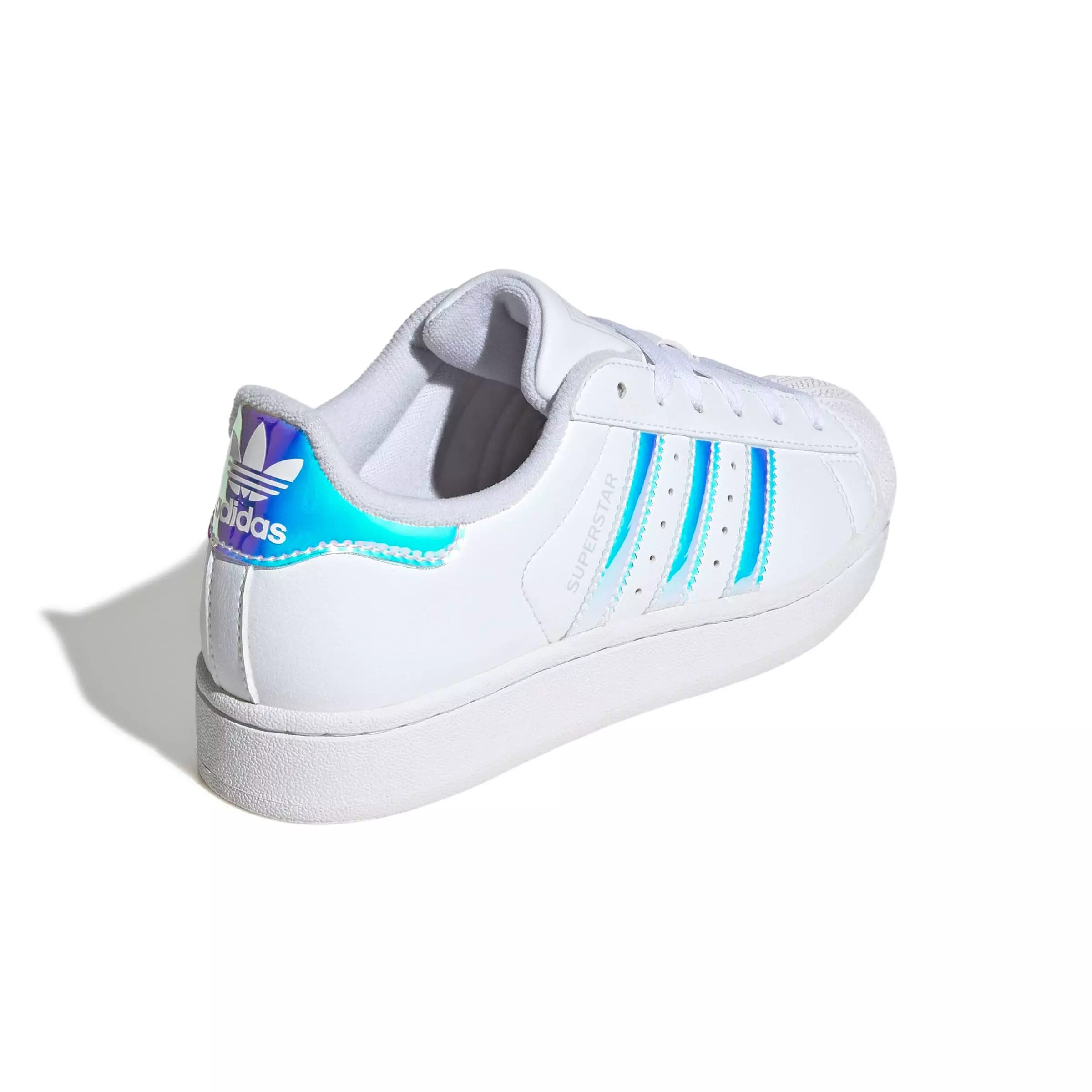 adidas Originals Superstar II "Ftwr White/Halo Blue" Grade School Girls' Shoe - WHITE/BLUE