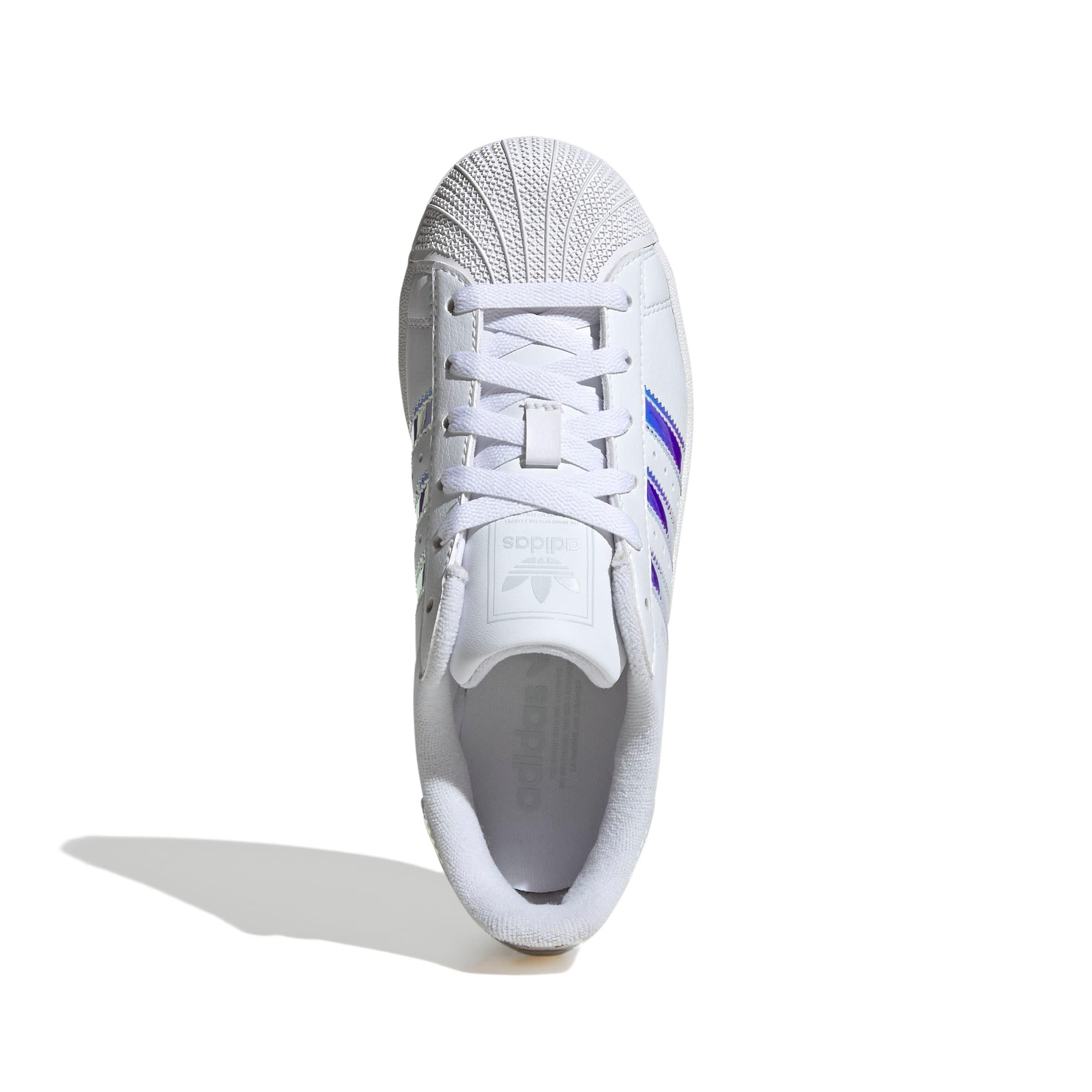 adidas Originals Superstar II Grade School Girls' "Ftwr White/Halo Blue" Shoe