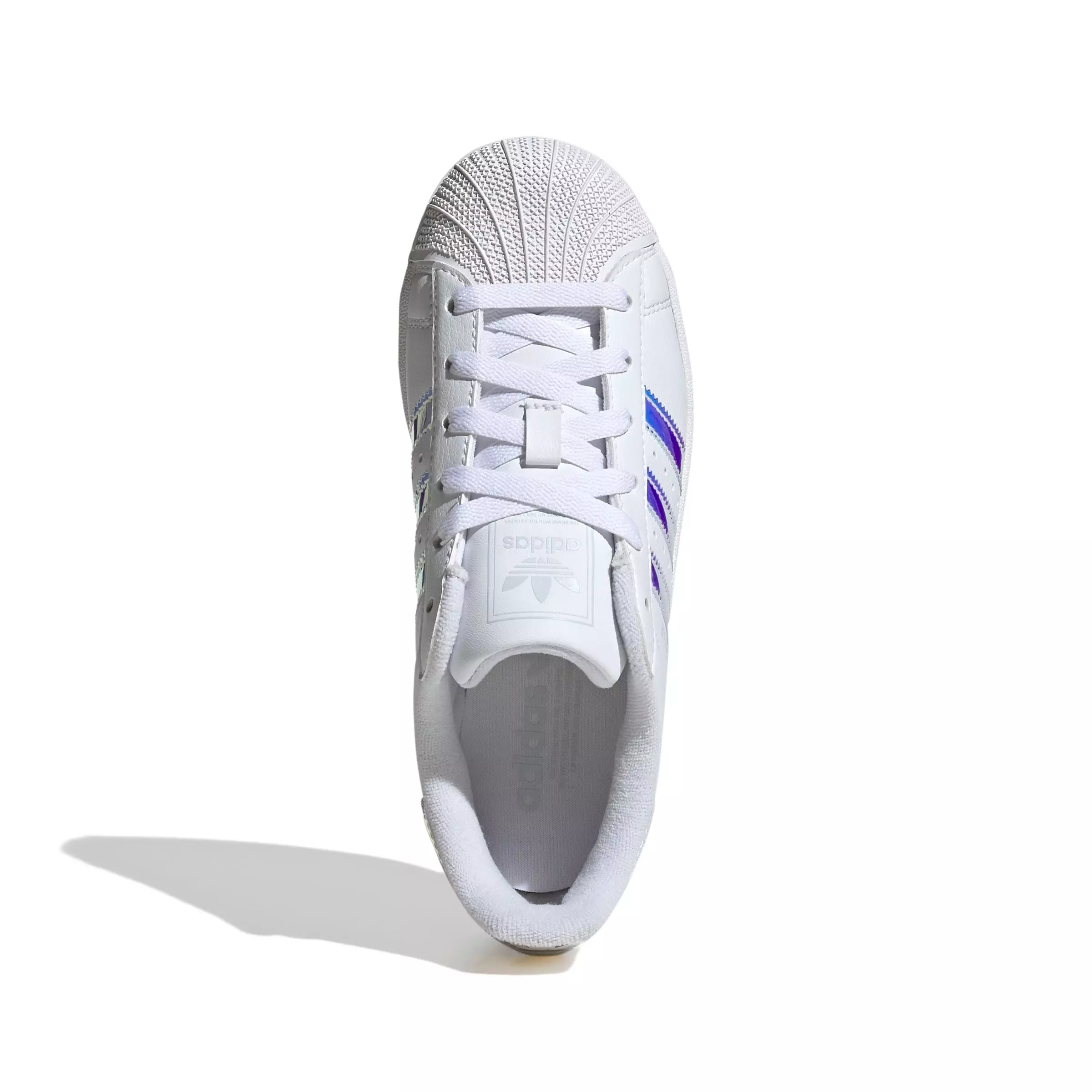 adidas Originals Superstar II "Ftwr White/Halo Blue" Grade School Girls' Shoe - WHITE/BLUE