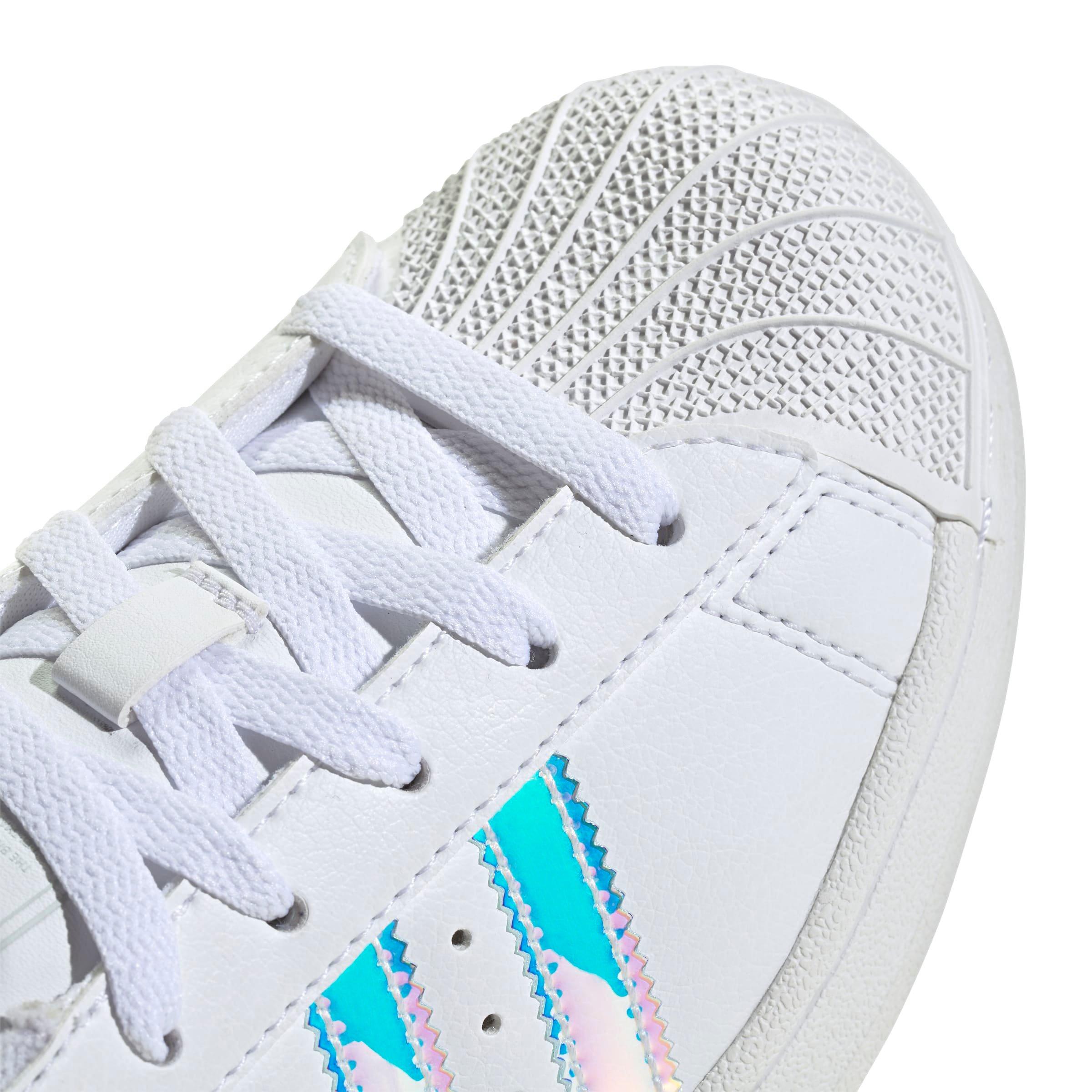 adidas Originals Superstar II Grade School Girls' "Ftwr White/Halo Blue" Shoe