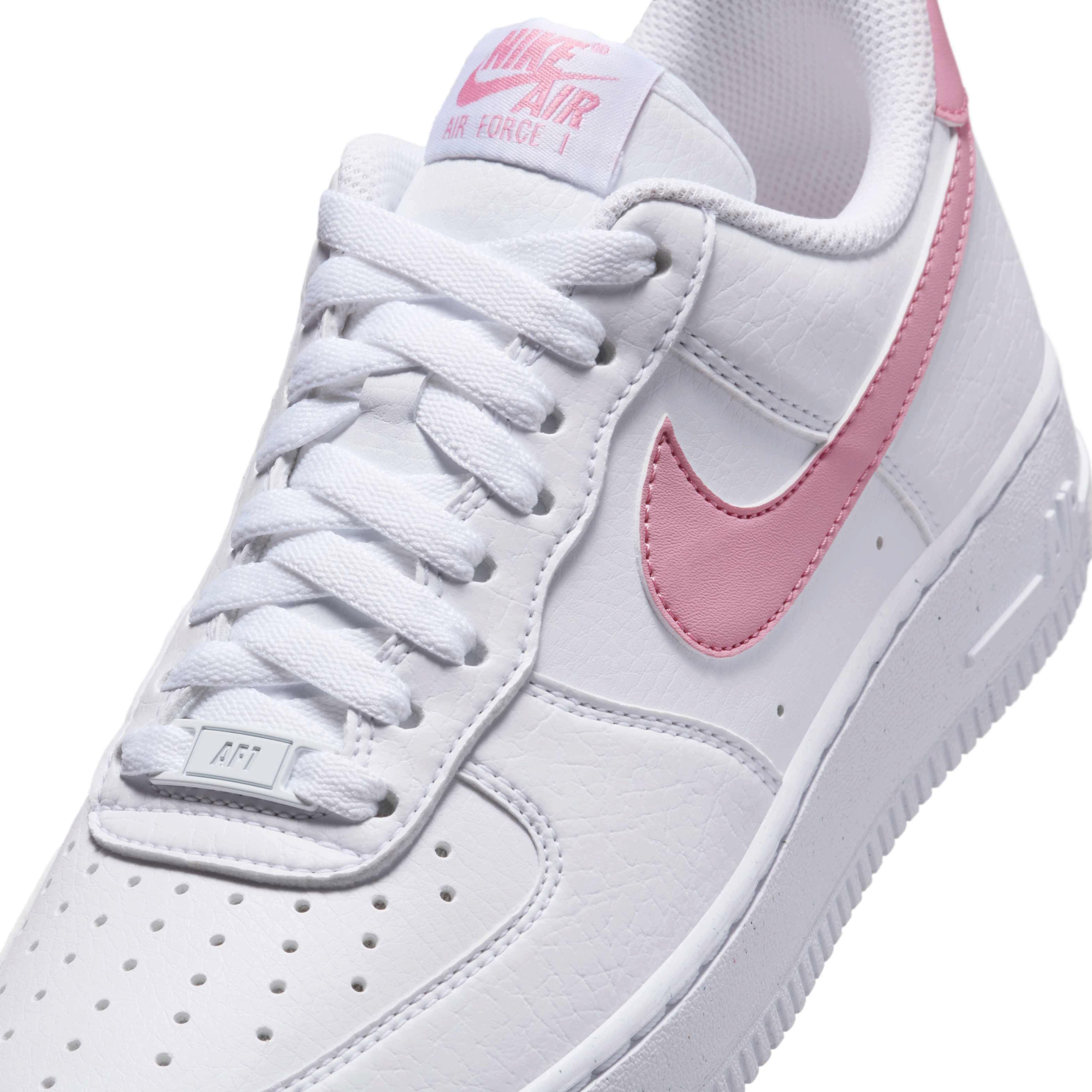Nike Air Force 1 '07 Next Nature "White/Elemental Pink" Women's Shoe - WHITE/PINK Thumbnail View 7