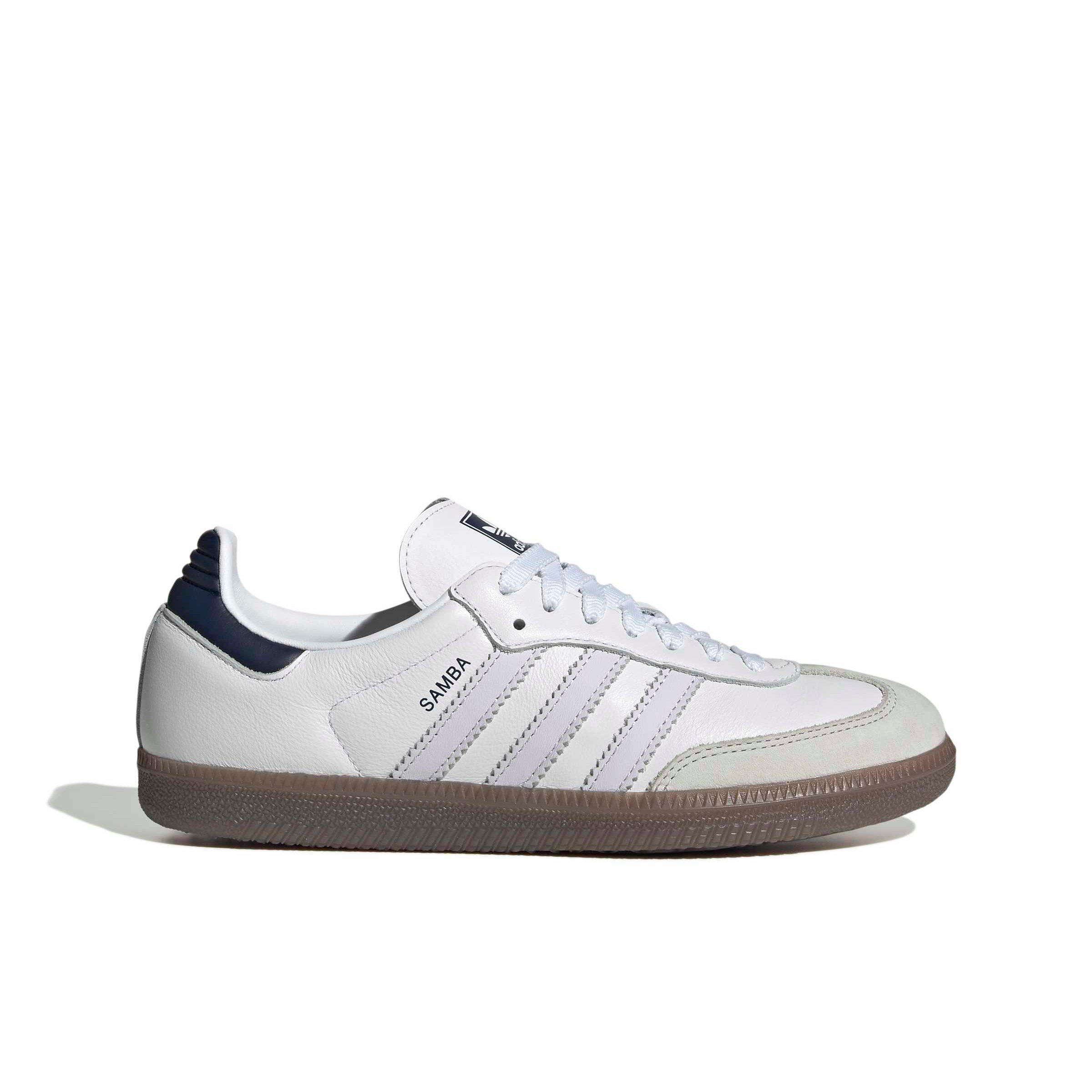 adidas Originals Samba OG "Ftwr White/Frozen Purple/Night Indigo" Women's Shoe - WHITE/PURPLE/INDIGO