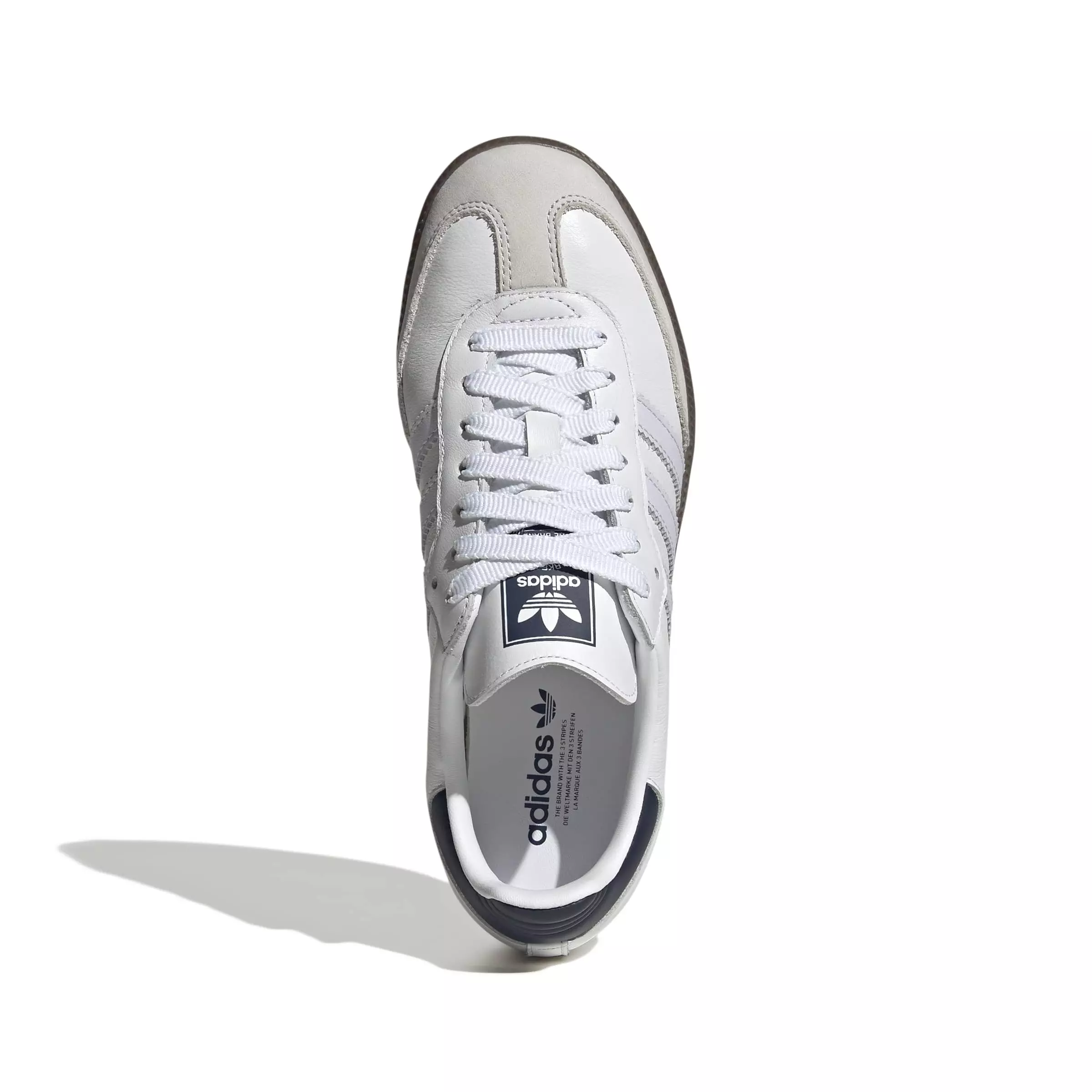 adidas Originals Samba OG "Ftwr White/Frozen Purple/Night Indigo" Women's Shoe - WHITE/PURPLE/INDIGO