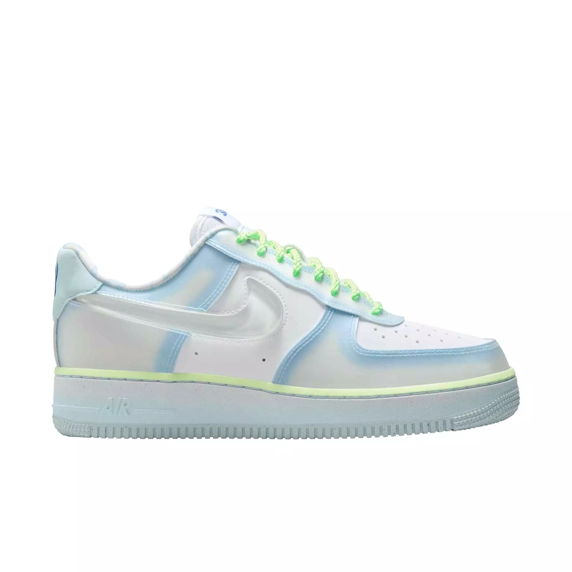 Nike Air Force 1 '07 SWDC "Psychic Blue/Clear/White/Glacier Blue" Women's Shoe - BLUE/CLEAR/WHITE/BLUE