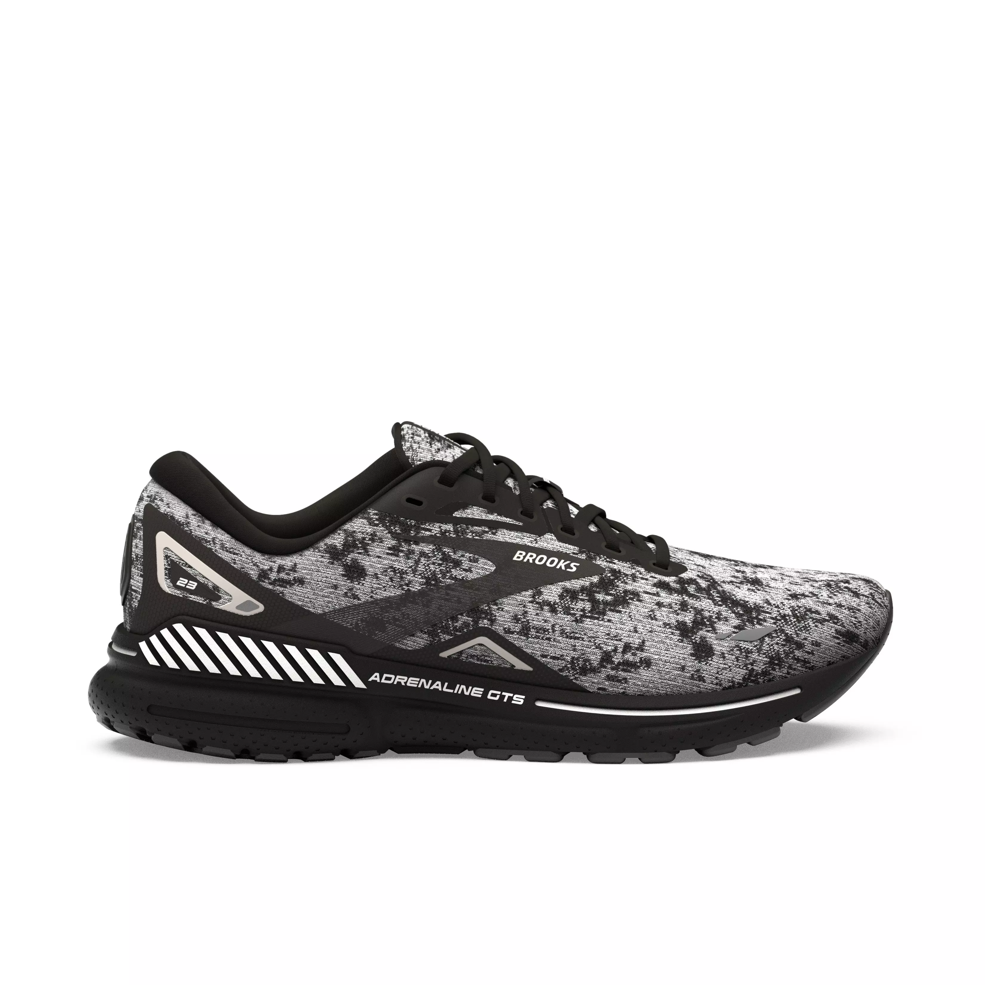 Brooks Adrenaline GTS 23 "White/Grey/Black" Men's Running Shoe - WHITE/GREY/BLACK