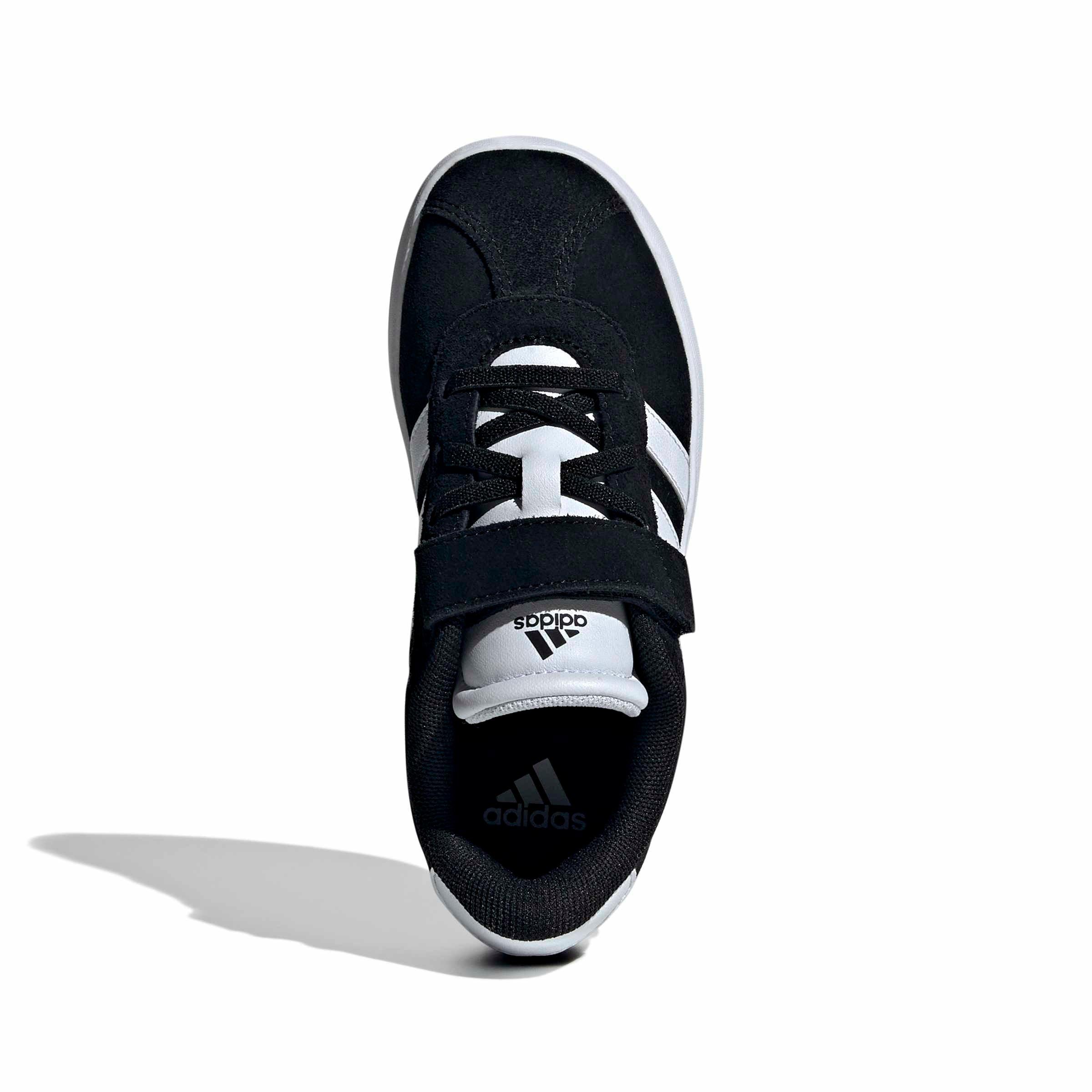 adidas VL Court 3.0 "Core Black/Cloud White/Core Black" Preschool Boys' Shoe - BLACK/WHITE/BLACK Thumbnail View 5