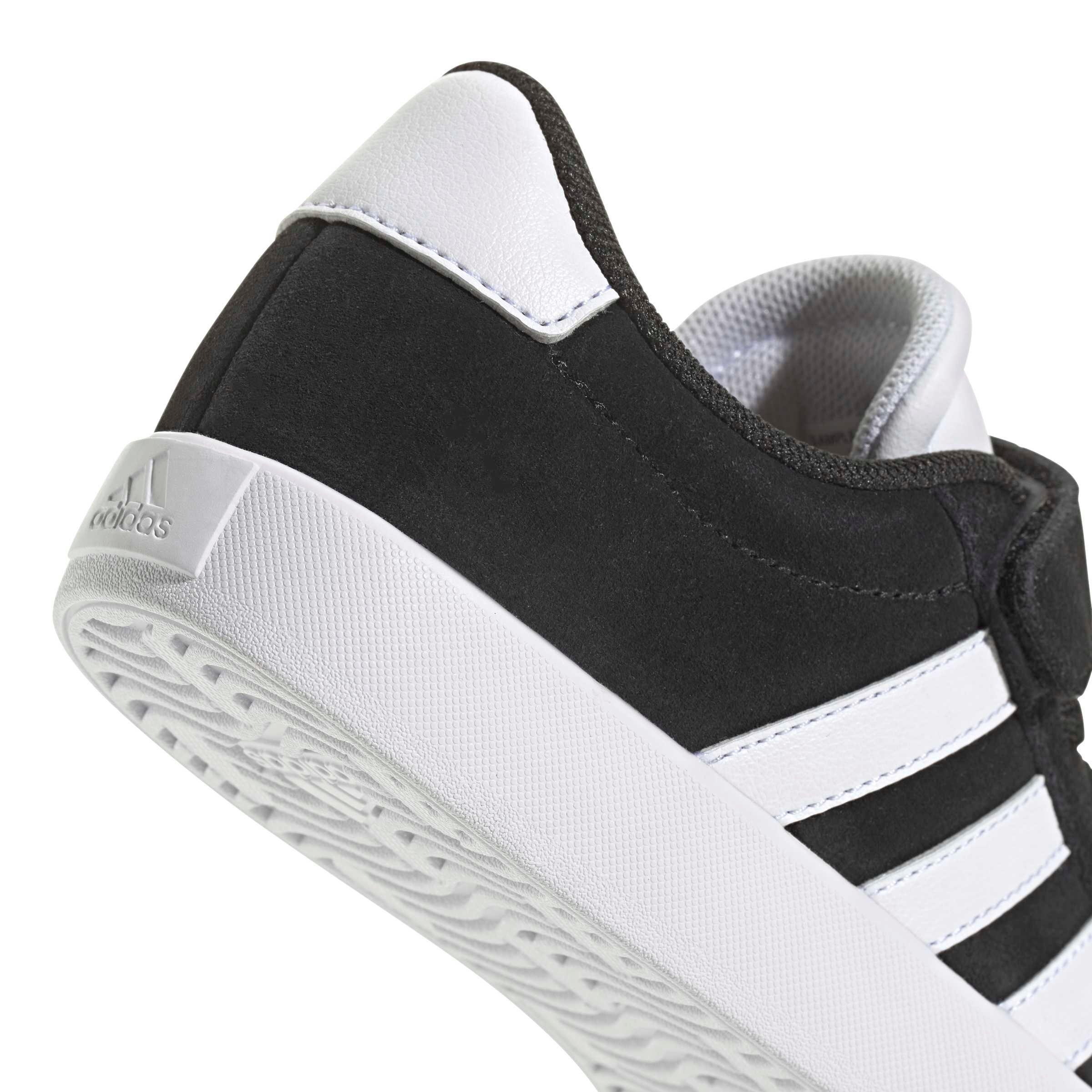 adidas VL Court 3.0 "Core Black/Cloud White/Core Black" Preschool Boys' Shoe - BLACK/WHITE/BLACK Thumbnail View 7
