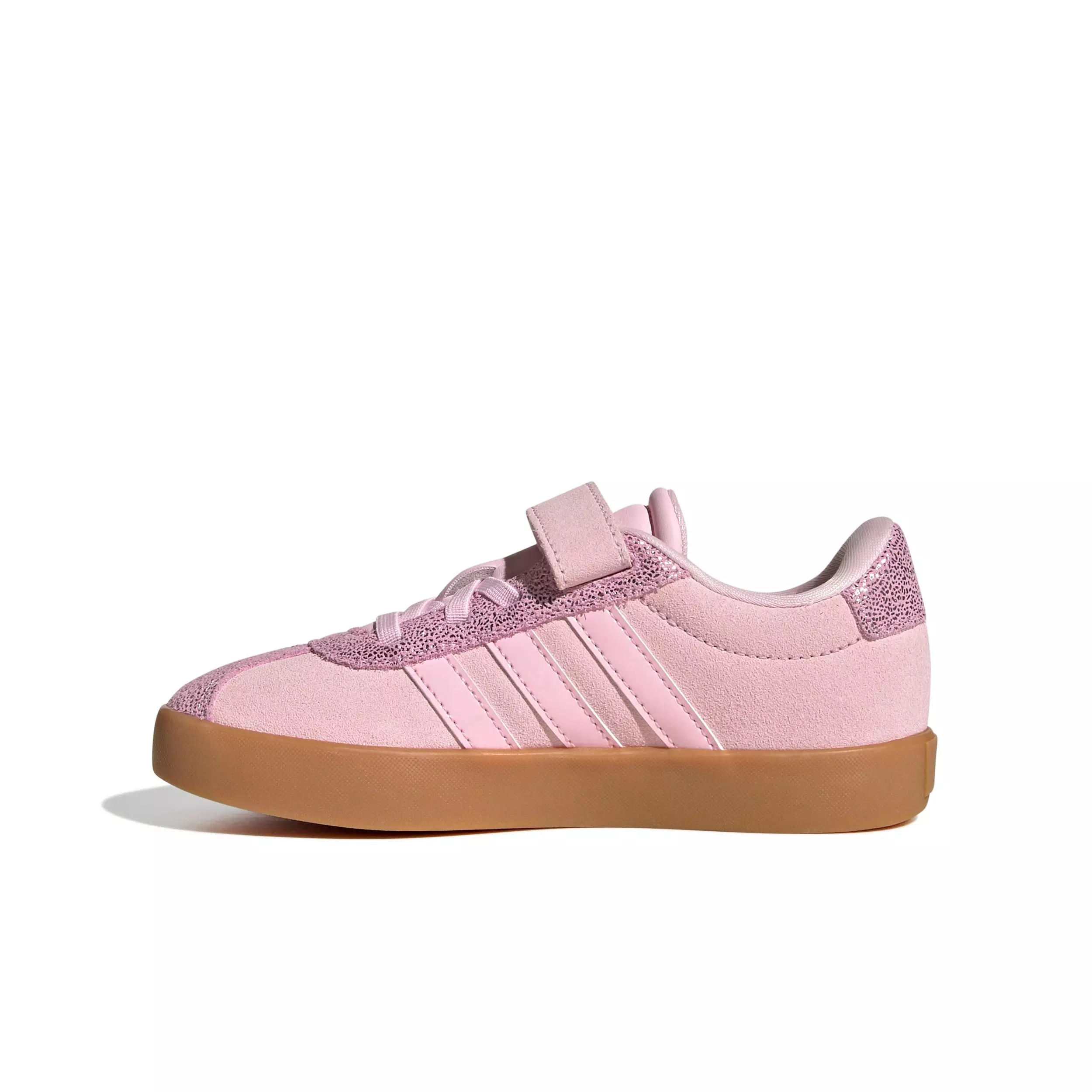 adidas VL Court 3.0 "Clear Pink/Gum 10" Preschool Girls' Shoe - PINK/PINK/GUM