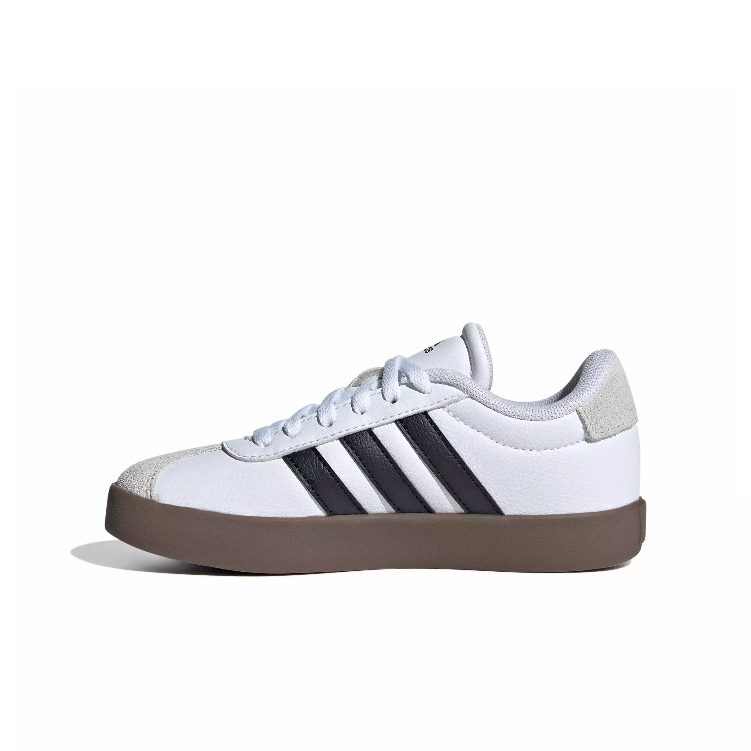 adidas VL Court 3.0 "Ftwr White/Core Black/Grey One" Preschool Boys' Shoe - WHITE/BLACK/GREY