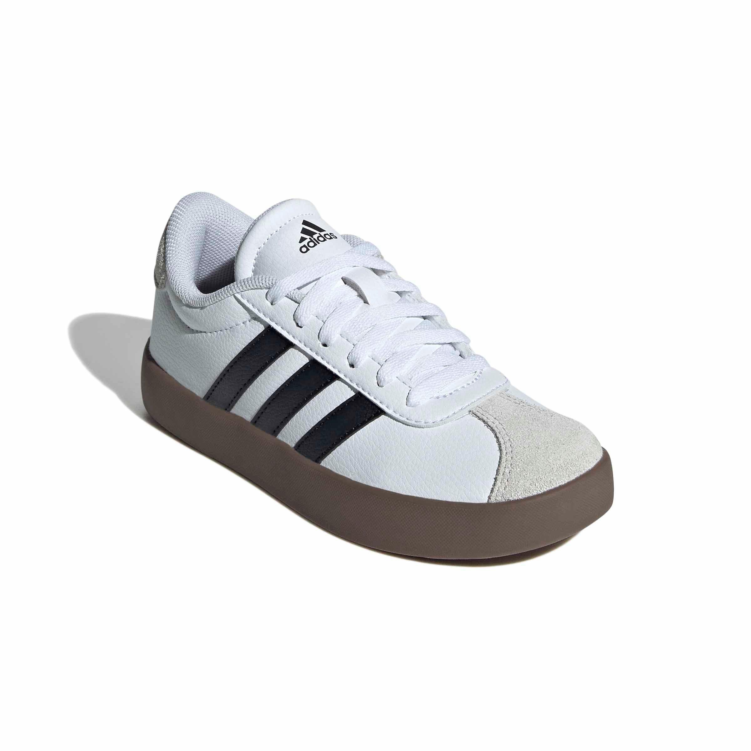 adidas VL Court 3.0 Preschool Boys' "Ftwr White/Core Black/Grey One" Shoe