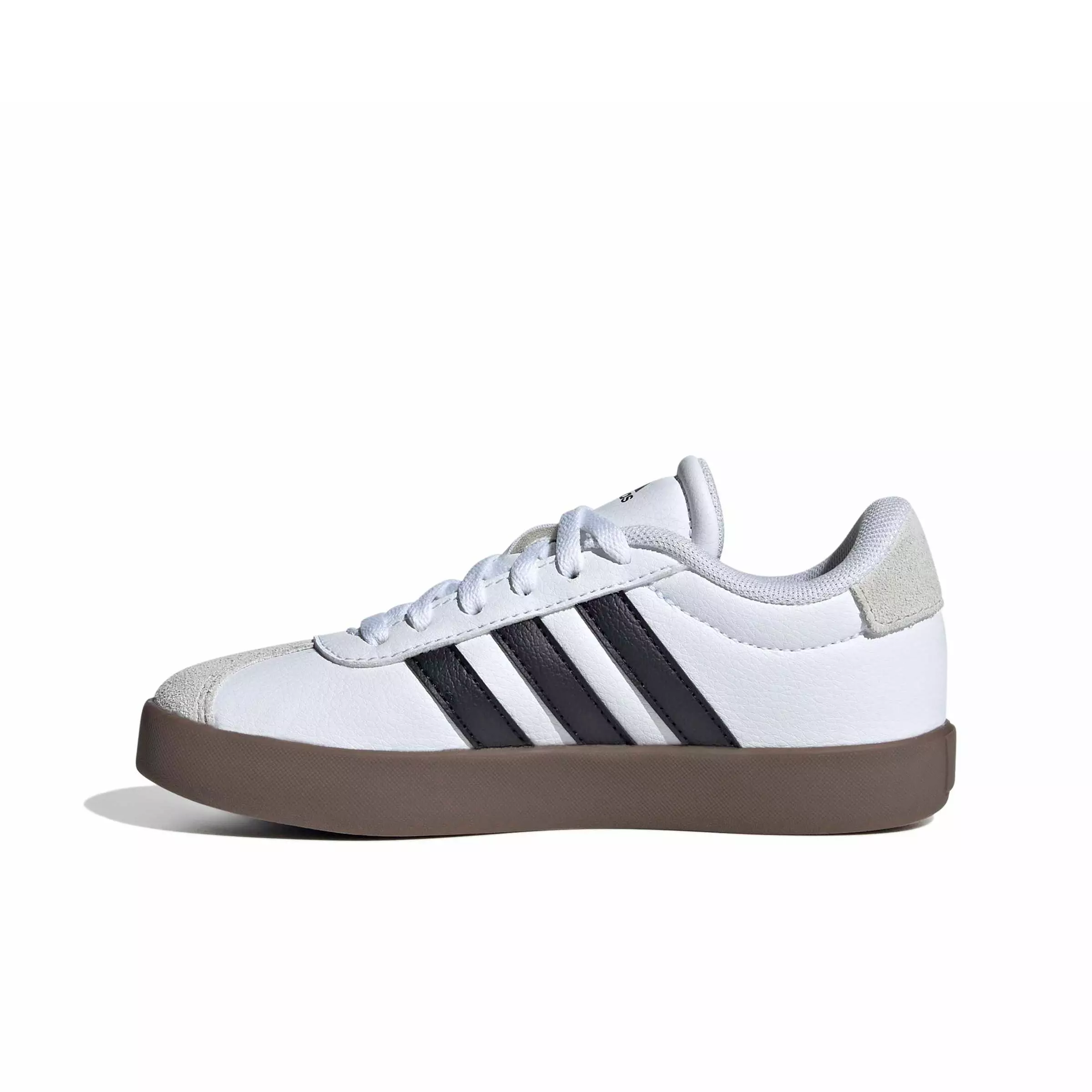 adidas VL Court 3.0 "Ftwr White/Core Black/Grey One" Grade School Boys' Shoe - WHITE/BLACK/GREY