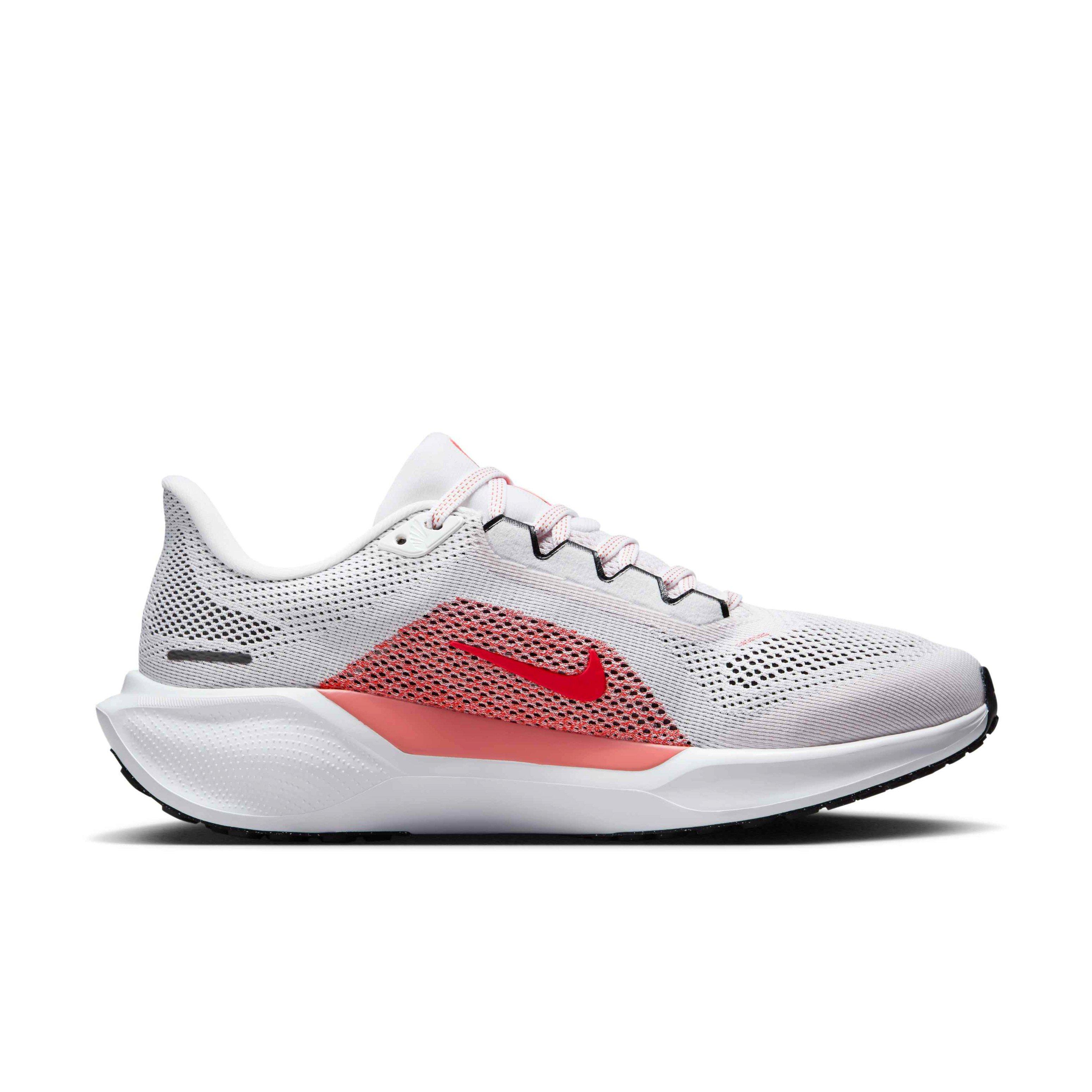 Nike Pegasus 41 "White/Magic Ember/Black/Bright Crimson" Women's Running Shoe - WHITE/EMBER/BLACK/CRIMSON Thumbnail View 1