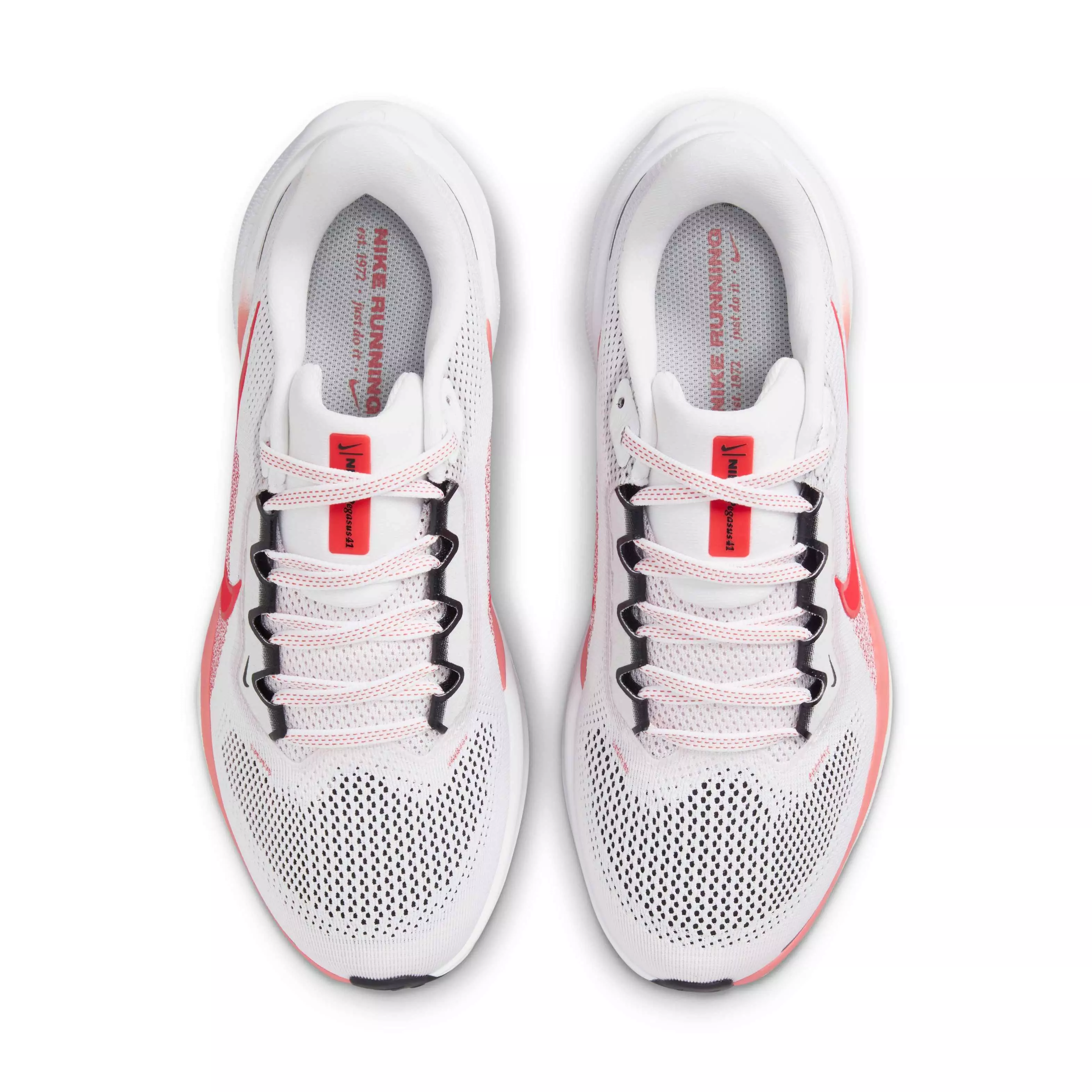 Nike Pegasus 41 "White/Magic Ember/Black/Bright Crimson" Women's Running Shoe - WHITE/EMBER/BLACK/CRIMSON