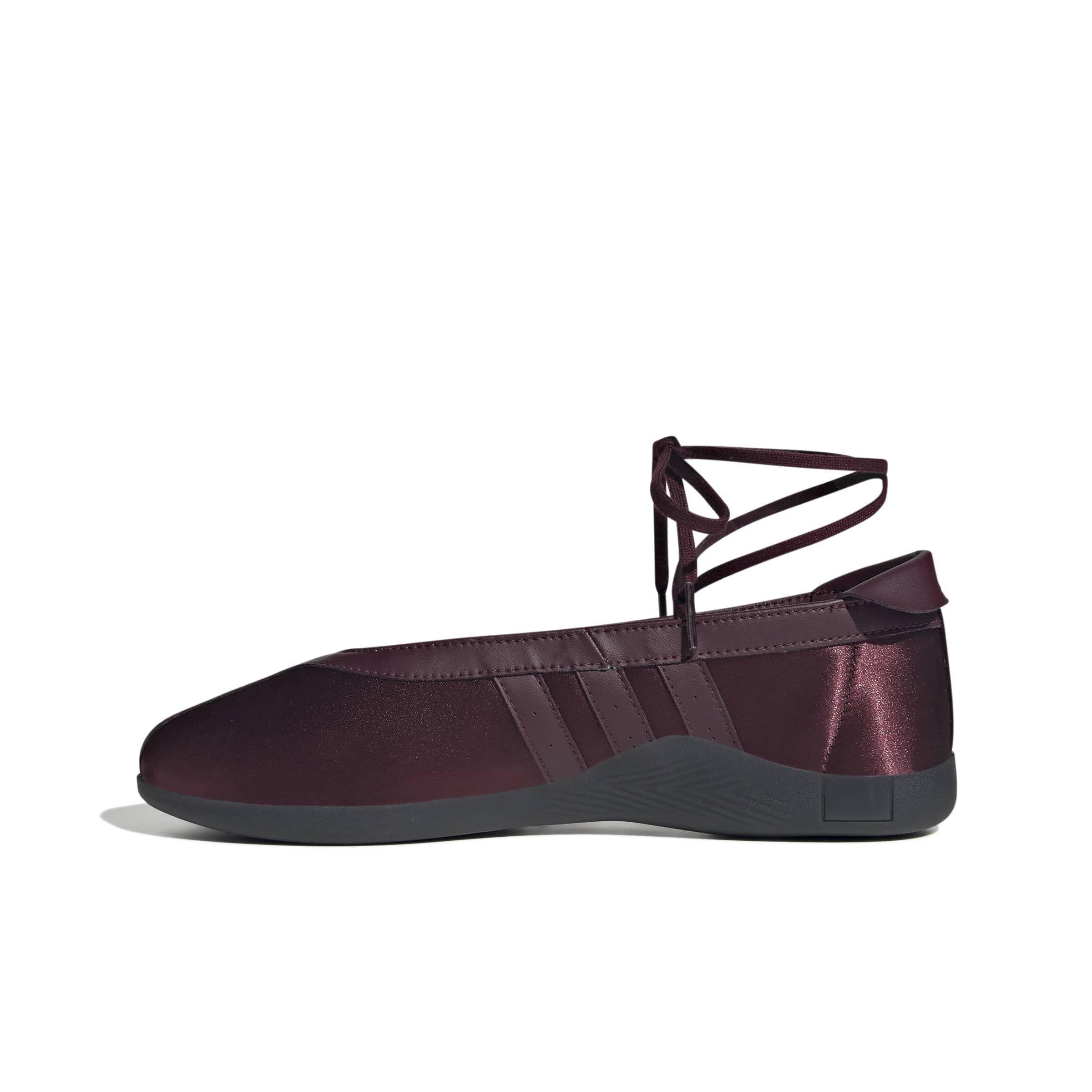 adidas Originals Taekwondo Mei Ballet "Maroon/Maroon/Core Black" Women's Shoe - MAROON/MAROON/BLACK